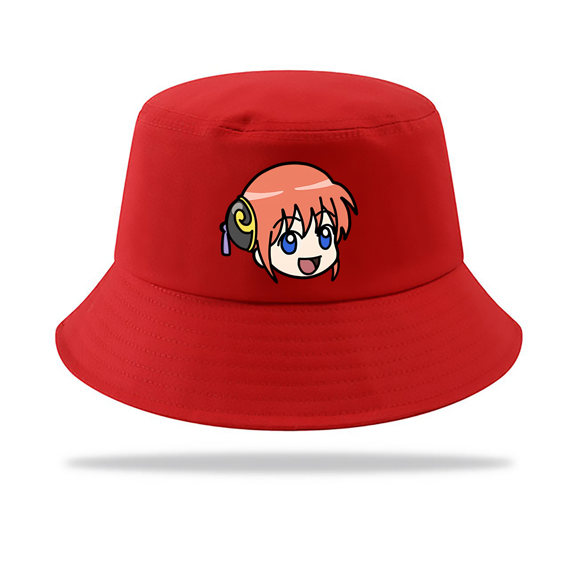 （画像用） ぎんたま 坂田銀時（さかたぎんとき） 神楽 志村新八（しむら しんぱち） GINTAMA Sakata Gintoki Kagura Shimura Shinpachi アウトドア日除けバケットハット