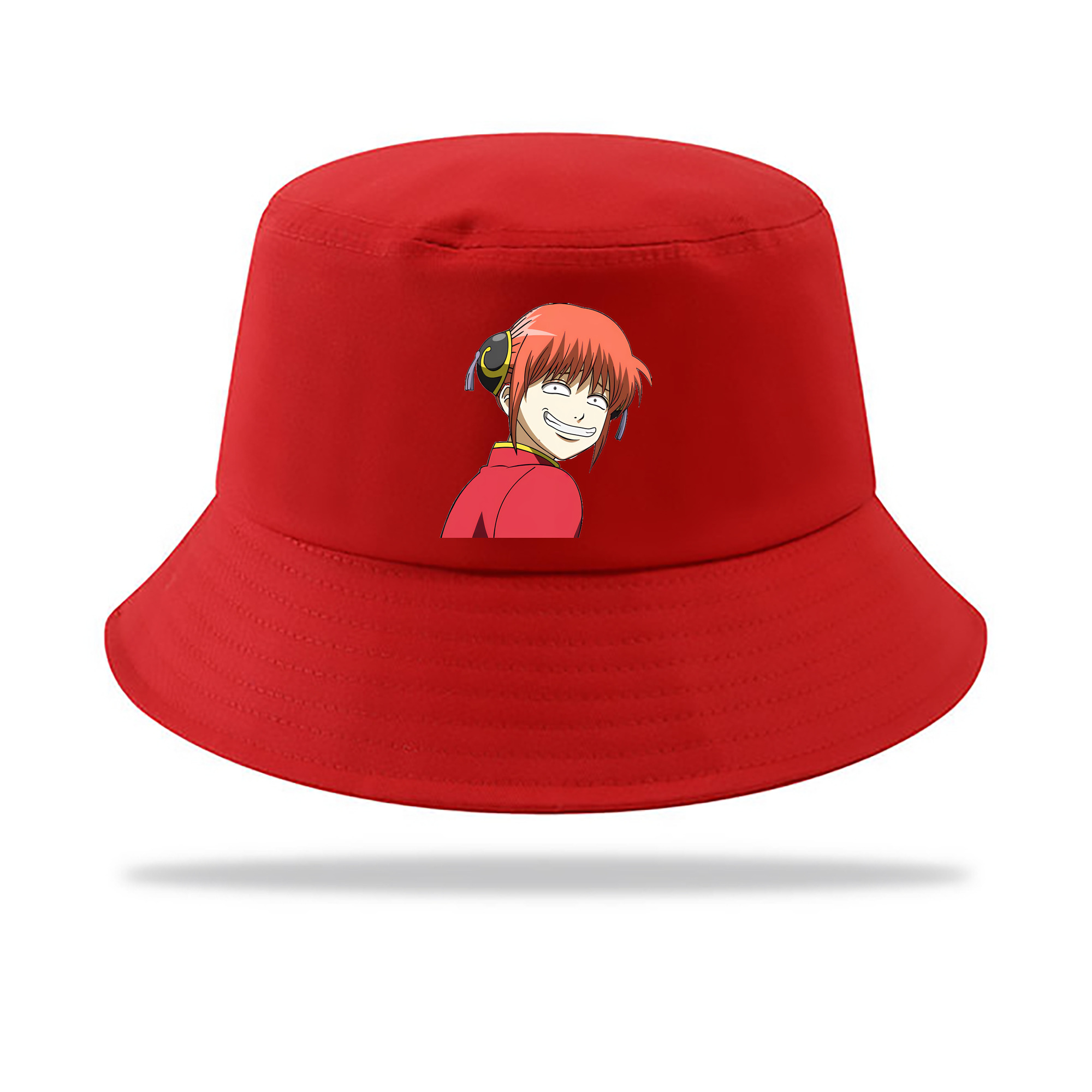 （画像用） ぎんたま 坂田銀時（さかたぎんとき） 神楽 志村新八（しむら しんぱち） GINTAMA Sakata Gintoki Kagura Shimura Shinpachi アウトドア日除けバケットハット