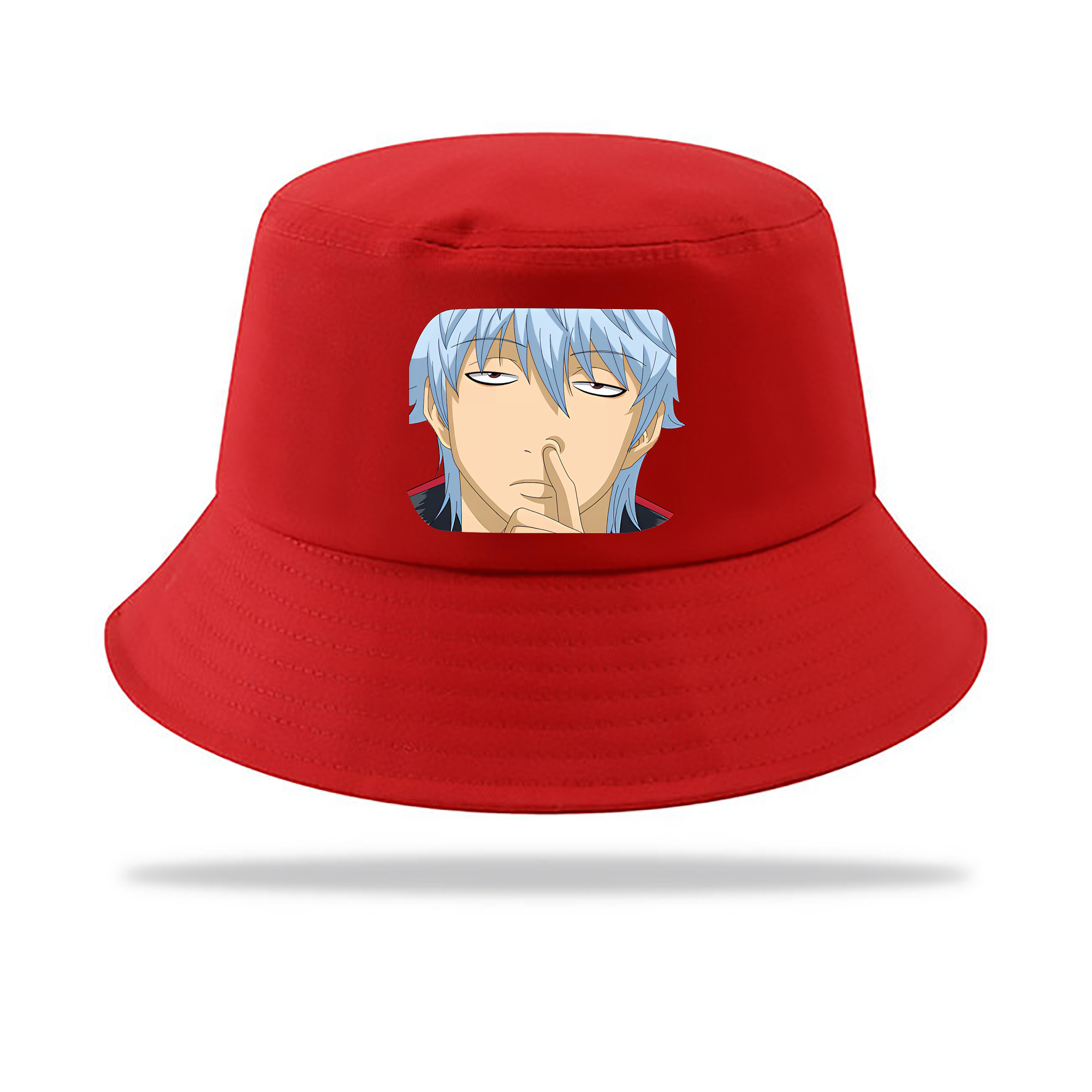 （画像用） ぎんたま 坂田銀時（さかたぎんとき） 神楽 志村新八（しむら しんぱち） GINTAMA Sakata Gintoki Kagura Shimura Shinpachi アウトドア日除けバケットハット