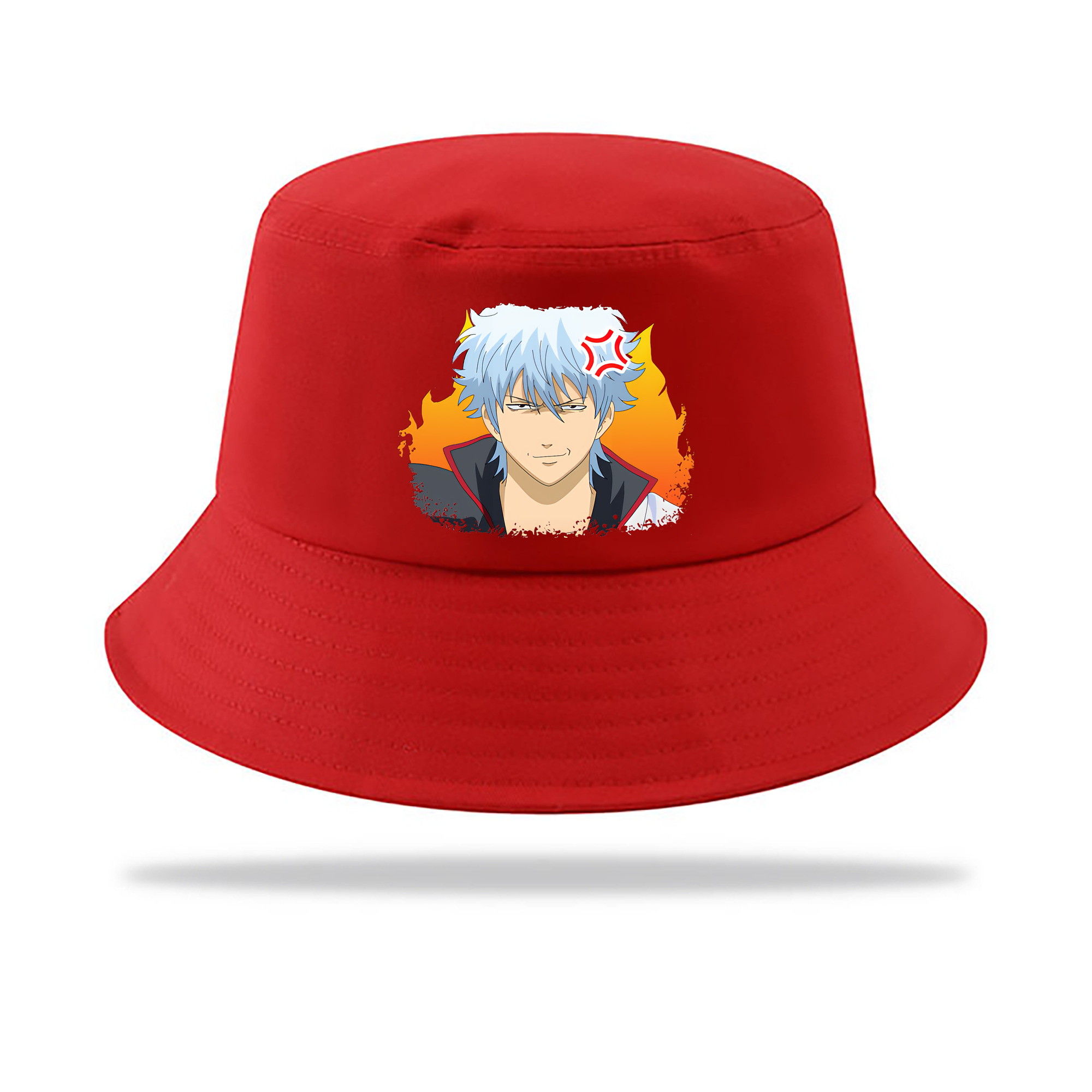 （画像用） ぎんたま 坂田銀時（さかたぎんとき） 神楽 志村新八（しむら しんぱち） GINTAMA Sakata Gintoki Kagura Shimura Shinpachi アウトドア日除けバケットハット