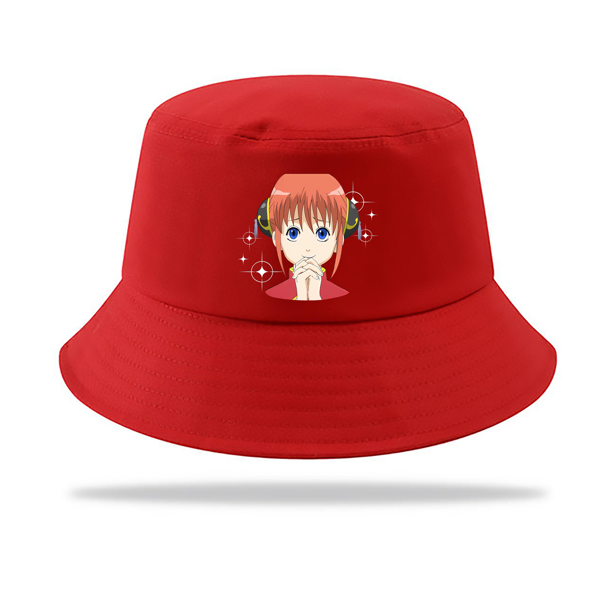 （画像用） ぎんたま 坂田銀時（さかたぎんとき） 神楽 志村新八（しむら しんぱち） GINTAMA Sakata Gintoki Kagura Shimura Shinpachi アウトドア日除けバケットハット