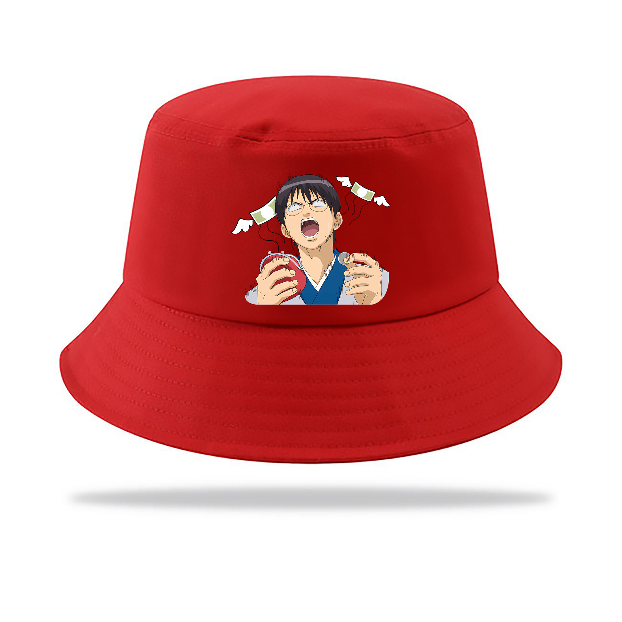 （画像用） ぎんたま 坂田銀時（さかたぎんとき） 神楽 志村新八（しむら しんぱち） GINTAMA Sakata Gintoki Kagura Shimura Shinpachi アウトドア日除けバケットハット