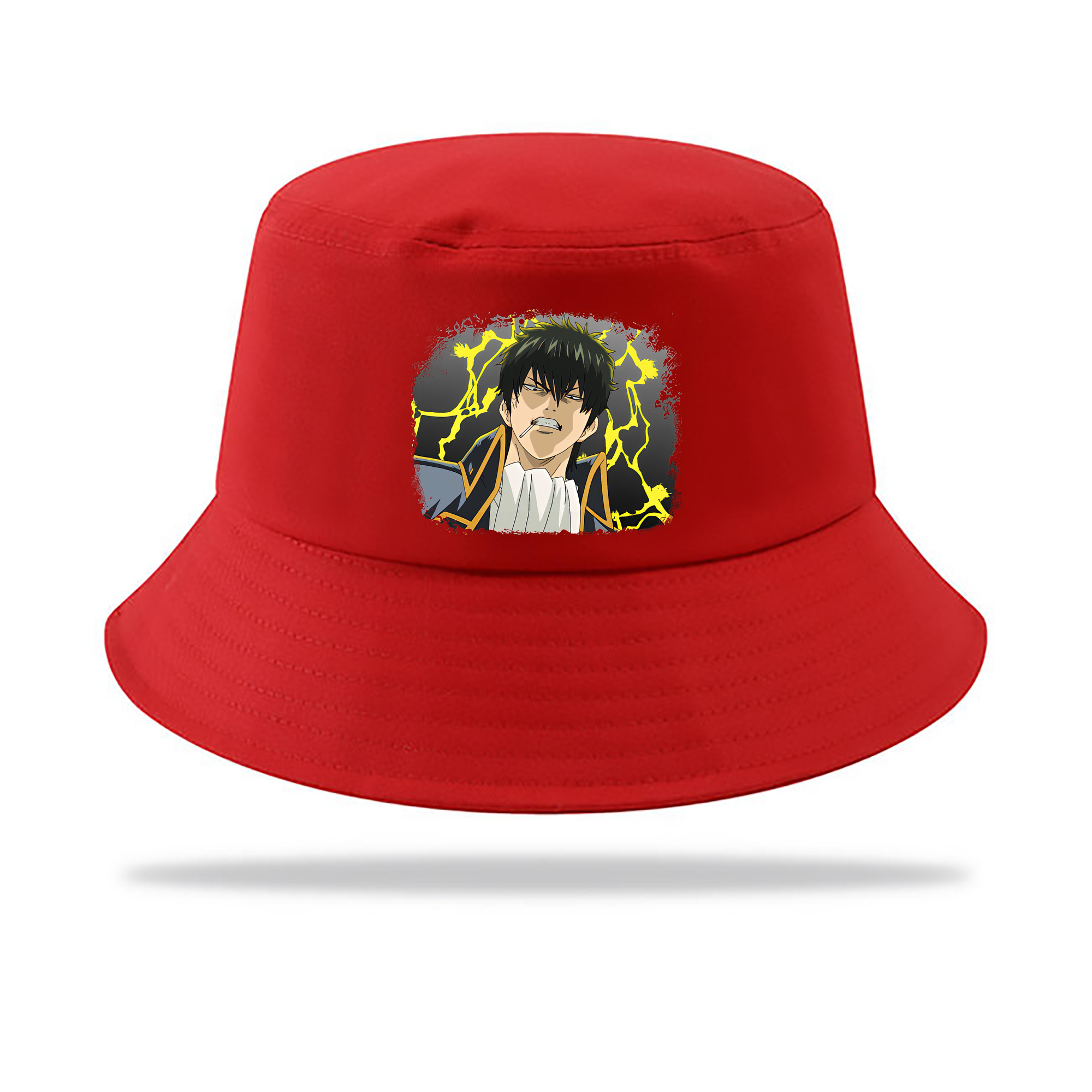 （画像用） ぎんたま 坂田銀時（さかたぎんとき） 神楽 志村新八（しむら しんぱち） GINTAMA Sakata Gintoki Kagura Shimura Shinpachi アウトドア日除けバケットハット