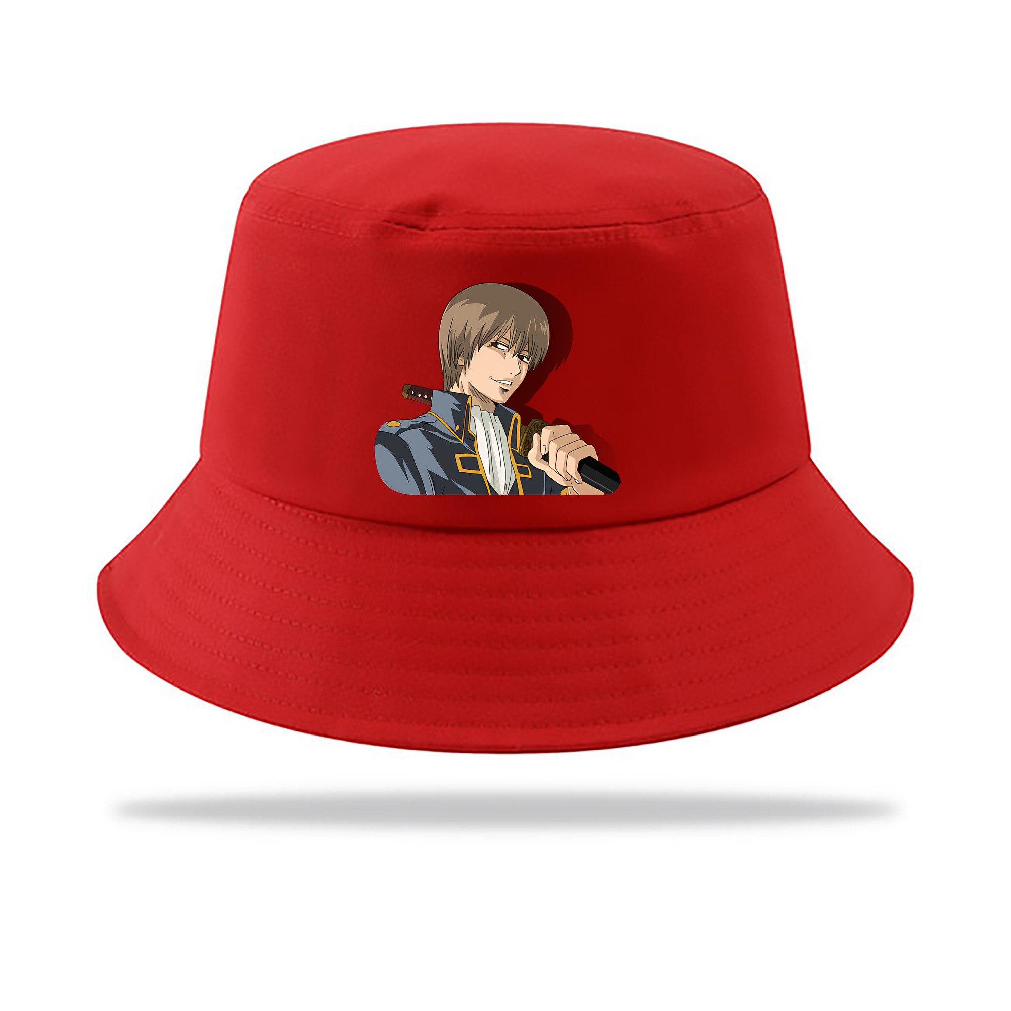 （画像用） ぎんたま 坂田銀時（さかたぎんとき） 神楽 志村新八（しむら しんぱち） GINTAMA Sakata Gintoki Kagura Shimura Shinpachi アウトドア日除けバケットハット