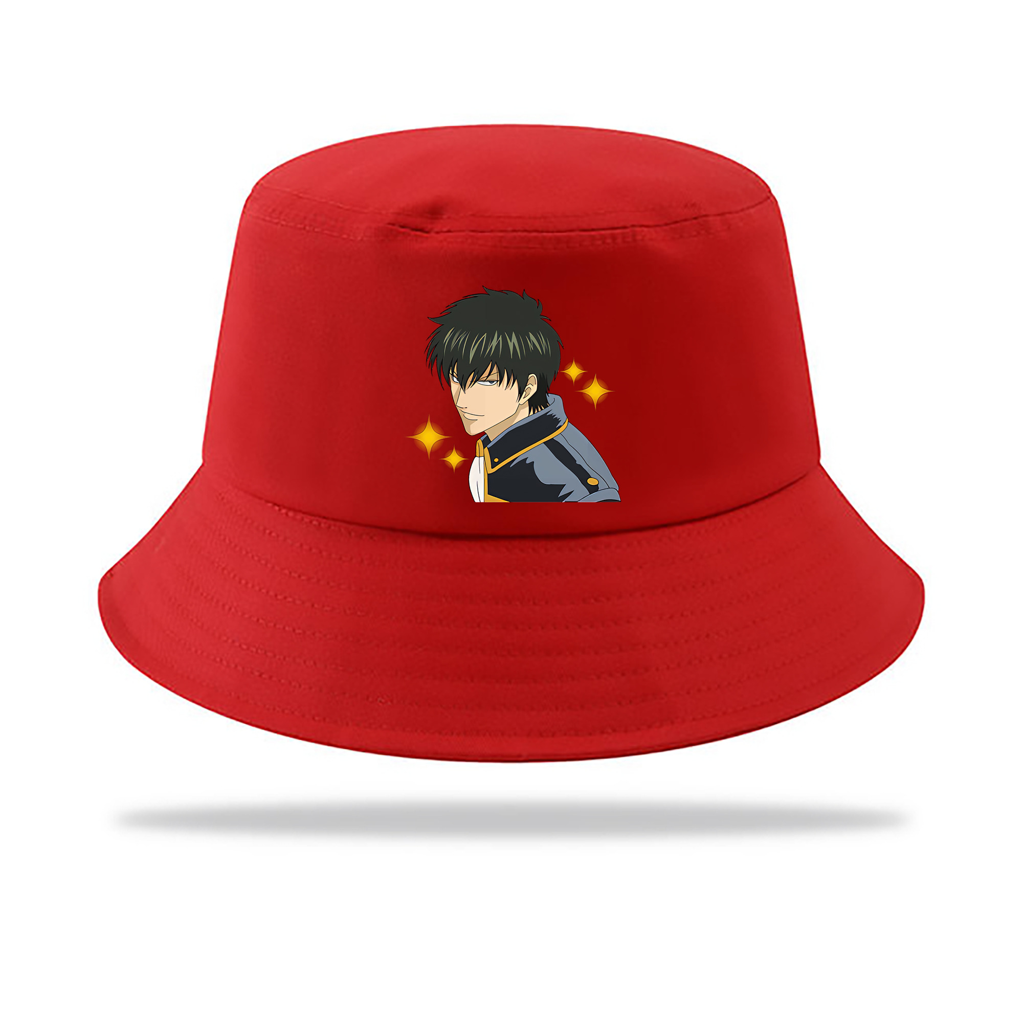 （画像用） ぎんたま 坂田銀時（さかたぎんとき） 神楽 志村新八（しむら しんぱち） GINTAMA Sakata Gintoki Kagura Shimura Shinpachi アウトドア日除けバケットハット