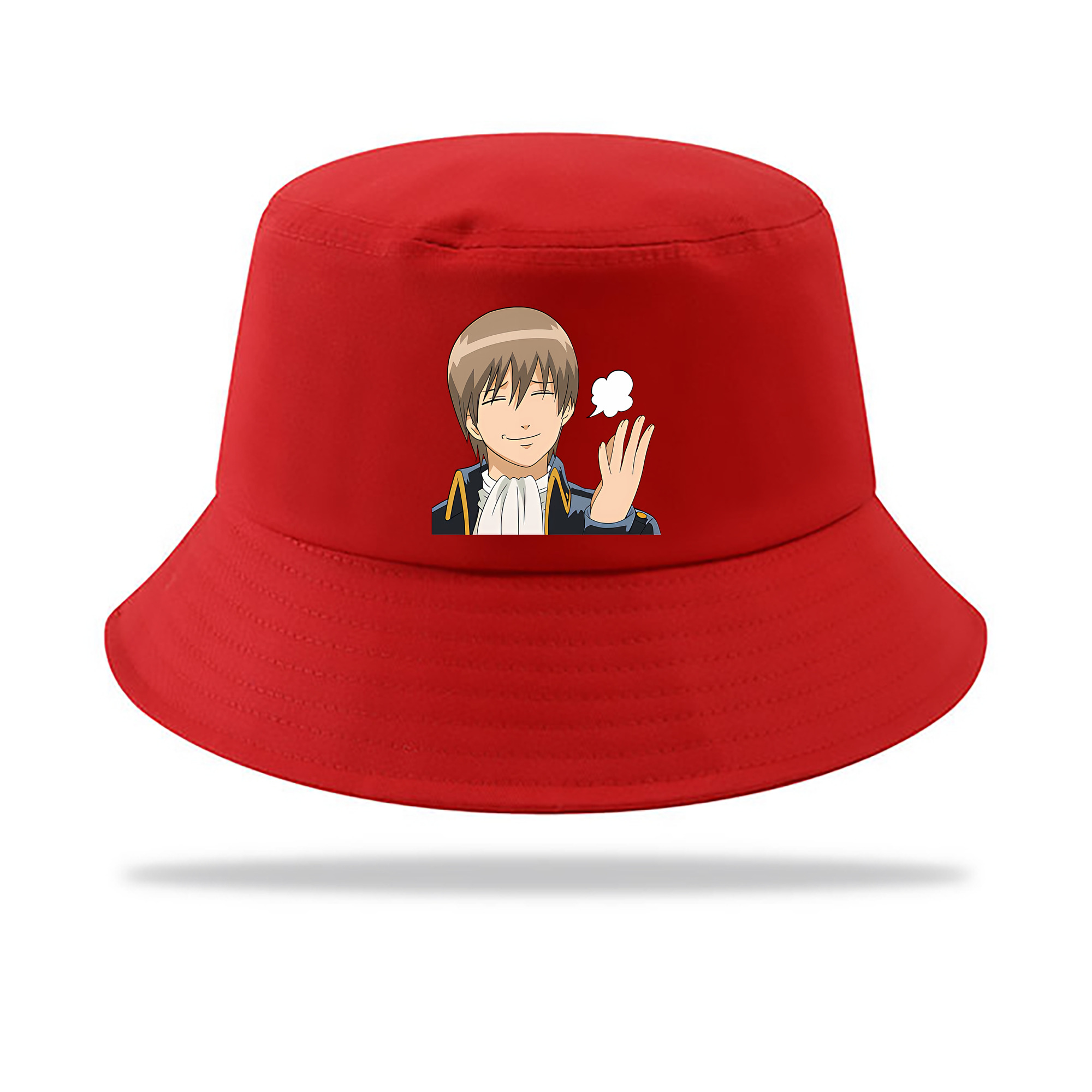 （画像用） ぎんたま 坂田銀時（さかたぎんとき） 神楽 志村新八（しむら しんぱち） GINTAMA Sakata Gintoki Kagura Shimura Shinpachi アウトドア日除けバケットハット