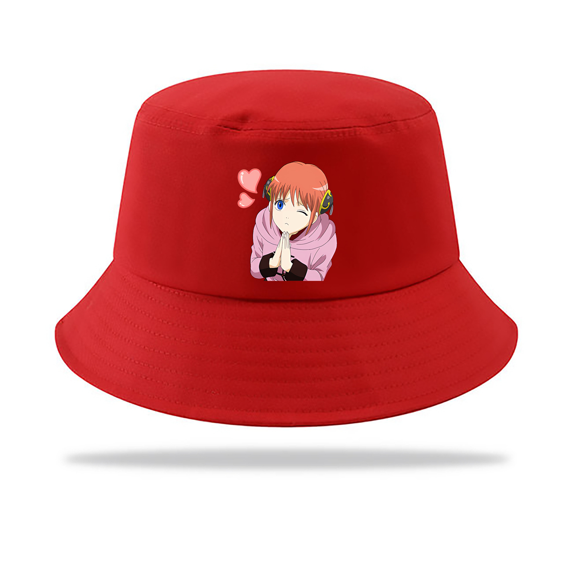 （画像用） ぎんたま 坂田銀時（さかたぎんとき） 神楽 志村新八（しむら しんぱち） GINTAMA Sakata Gintoki Kagura Shimura Shinpachi アウトドア日除けバケットハット