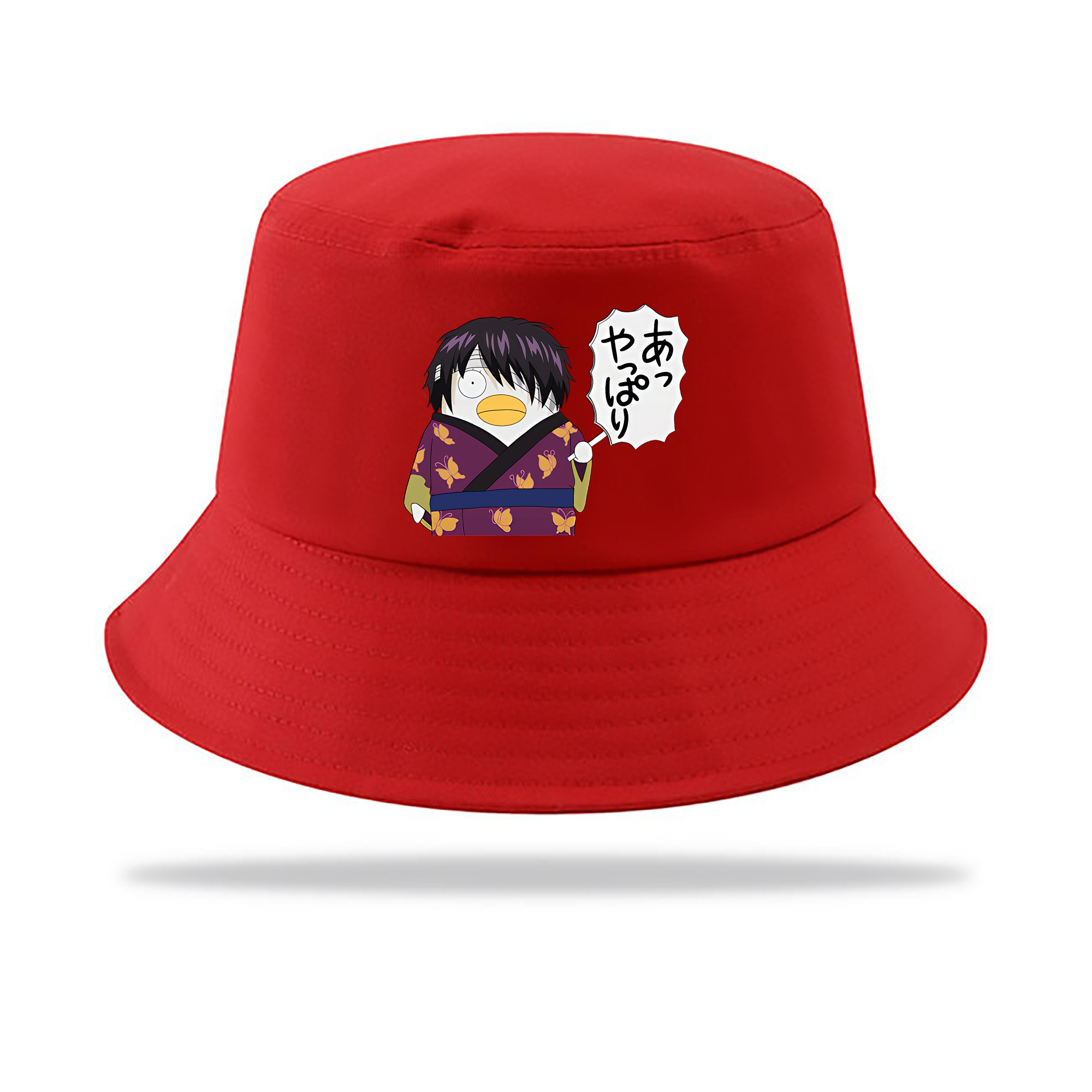 （画像用） ぎんたま 坂田銀時（さかたぎんとき） 神楽 志村新八（しむら しんぱち） GINTAMA Sakata Gintoki Kagura Shimura Shinpachi アウトドア日除けバケットハット