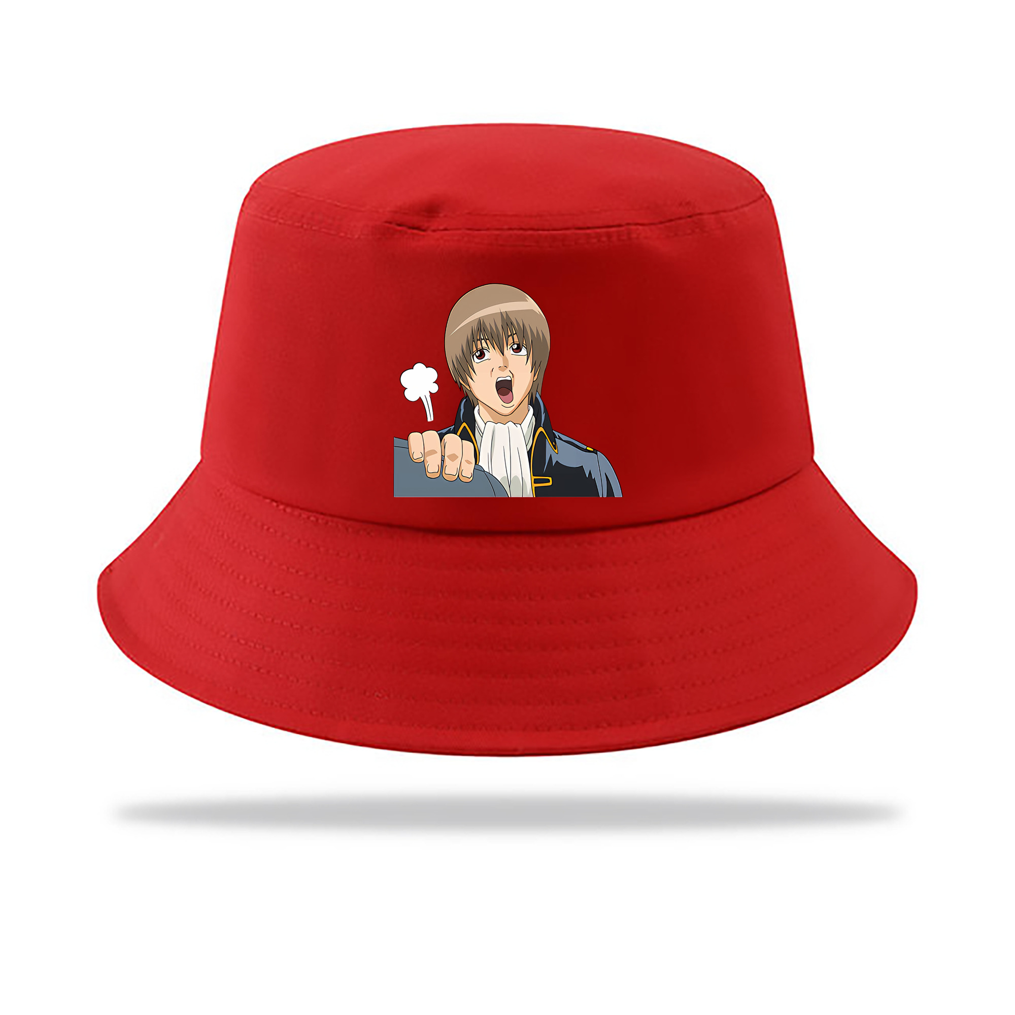 （画像用） ぎんたま 坂田銀時（さかたぎんとき） 神楽 志村新八（しむら しんぱち） GINTAMA Sakata Gintoki Kagura Shimura Shinpachi アウトドア日除けバケットハット