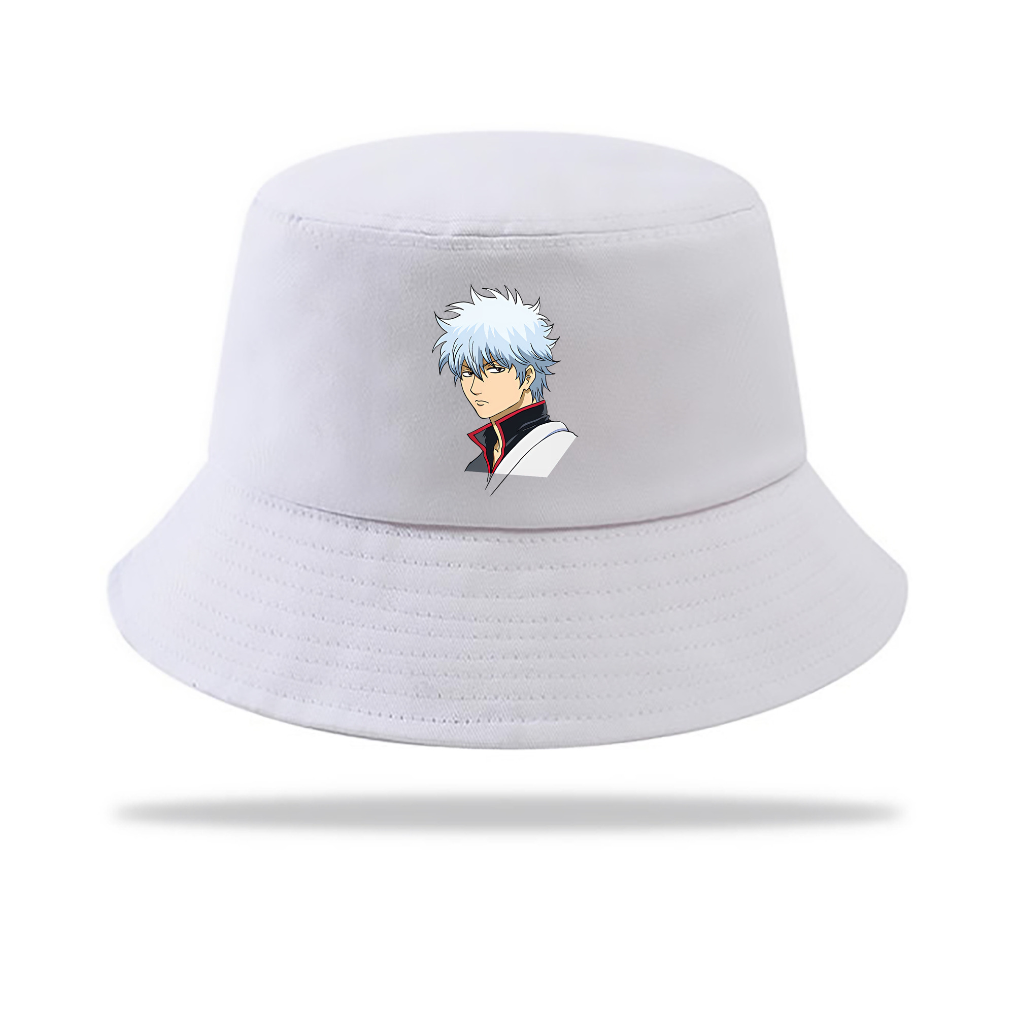 （画像用） ぎんたま 坂田銀時（さかたぎんとき） 神楽 志村新八（しむら しんぱち） GINTAMA Sakata Gintoki Kagura Shimura Shinpachi アウトドア日除けバケットハット