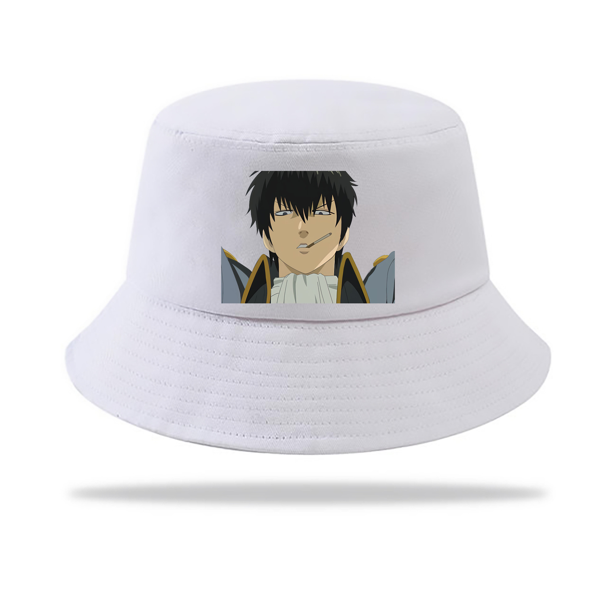 （画像用） ぎんたま 坂田銀時（さかたぎんとき） 神楽 志村新八（しむら しんぱち） GINTAMA Sakata Gintoki Kagura Shimura Shinpachi アウトドア日除けバケットハット