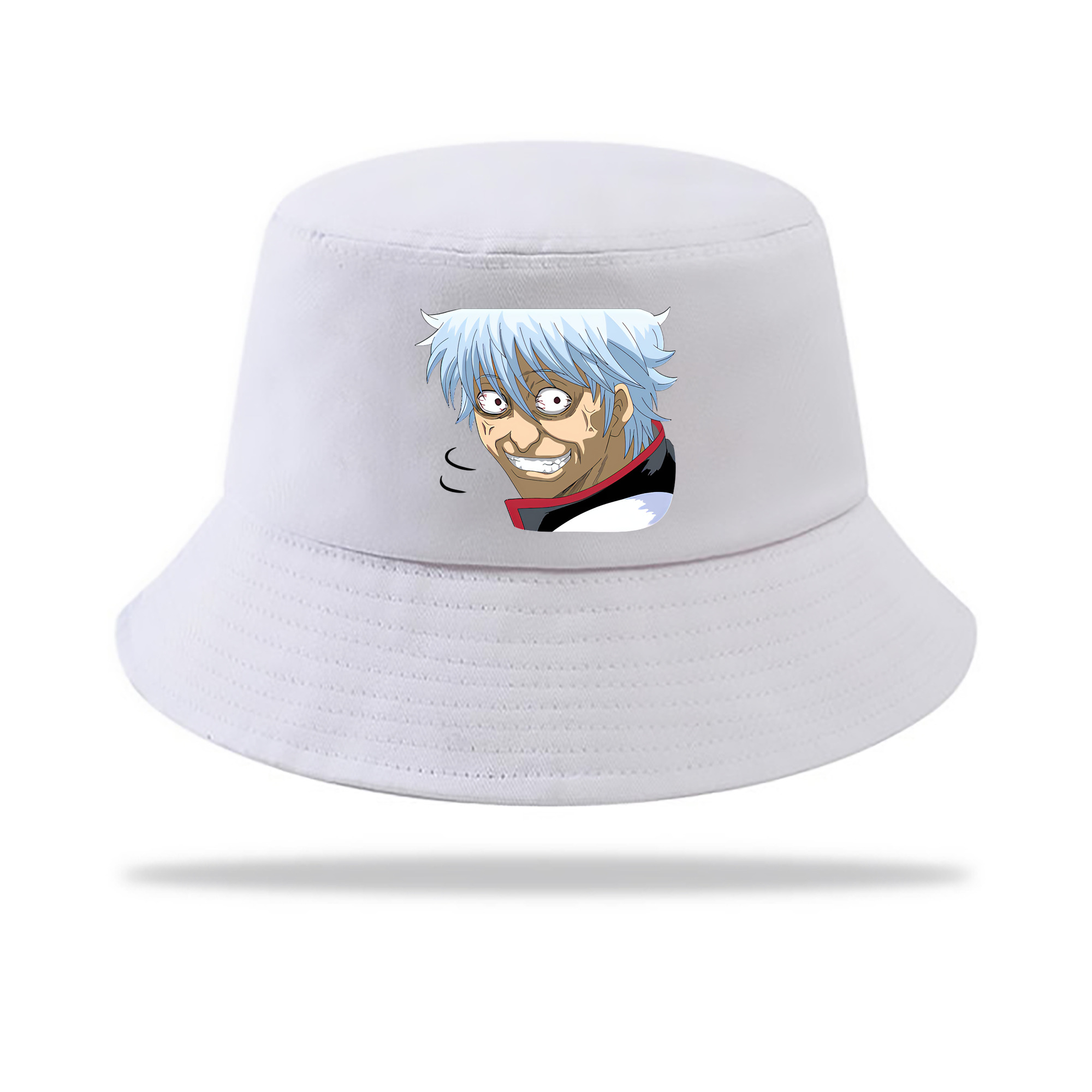 （画像用） ぎんたま 坂田銀時（さかたぎんとき） 神楽 志村新八（しむら しんぱち） GINTAMA Sakata Gintoki Kagura Shimura Shinpachi アウトドア日除けバケットハット