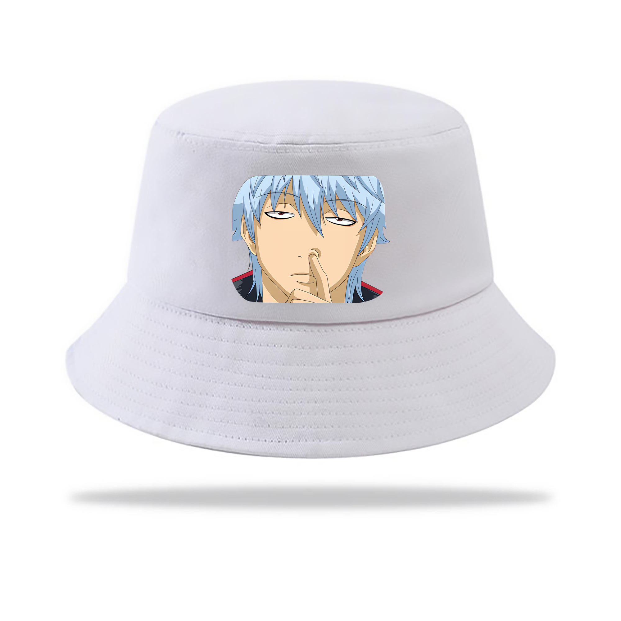 （画像用） ぎんたま 坂田銀時（さかたぎんとき） 神楽 志村新八（しむら しんぱち） GINTAMA Sakata Gintoki Kagura Shimura Shinpachi アウトドア日除けバケットハット