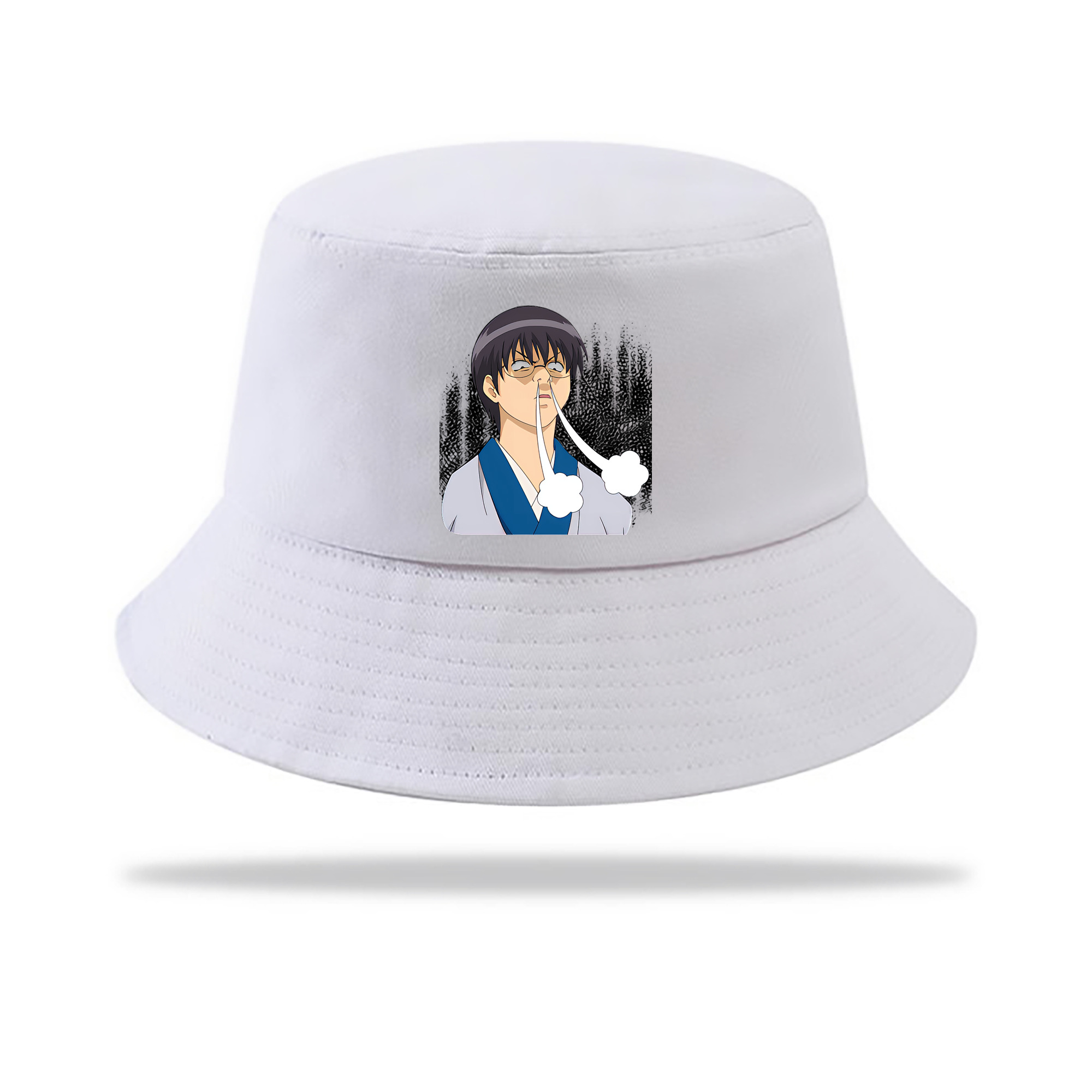 （画像用） ぎんたま 坂田銀時（さかたぎんとき） 神楽 志村新八（しむら しんぱち） GINTAMA Sakata Gintoki Kagura Shimura Shinpachi アウトドア日除けバケットハット