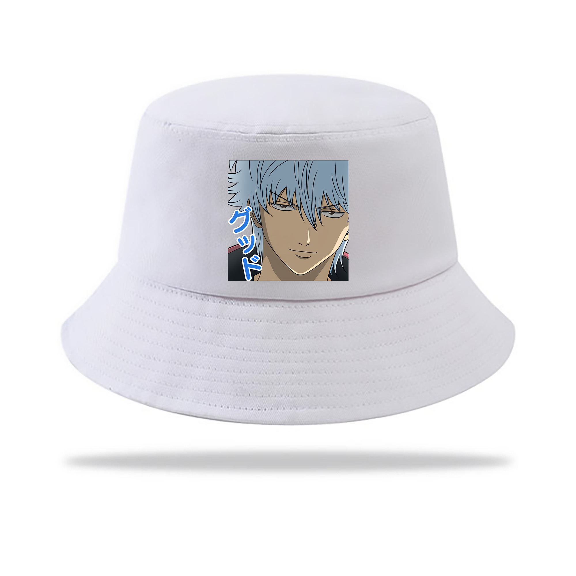（画像用） ぎんたま 坂田銀時（さかたぎんとき） 神楽 志村新八（しむら しんぱち） GINTAMA Sakata Gintoki Kagura Shimura Shinpachi アウトドア日除けバケットハット