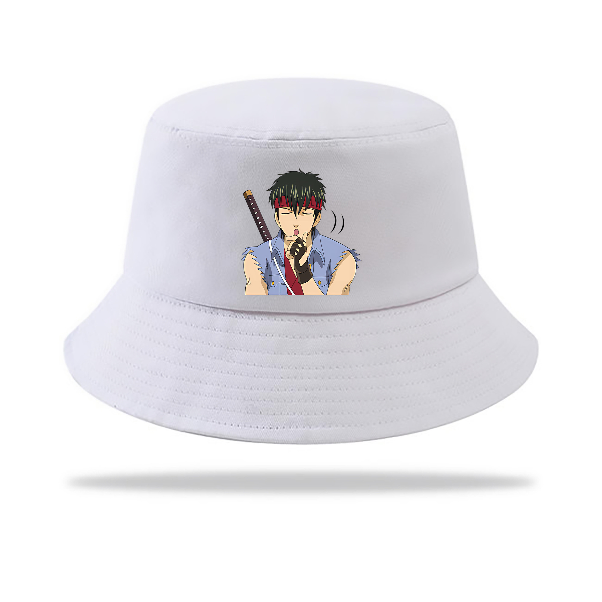 （画像用） ぎんたま 坂田銀時（さかたぎんとき） 神楽 志村新八（しむら しんぱち） GINTAMA Sakata Gintoki Kagura Shimura Shinpachi アウトドア日除けバケットハット