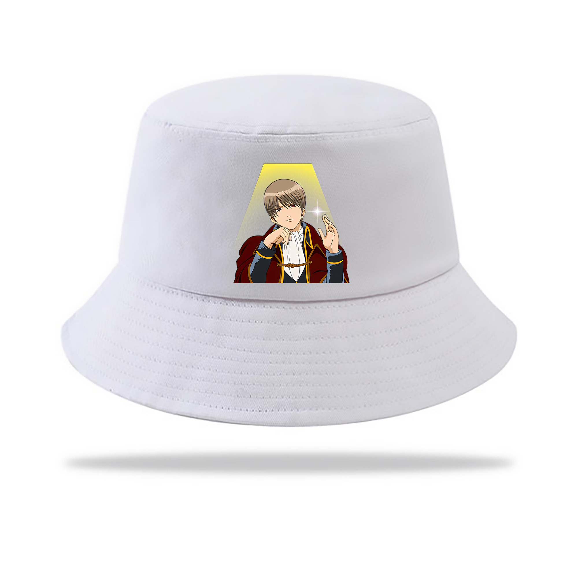 （画像用） ぎんたま 坂田銀時（さかたぎんとき） 神楽 志村新八（しむら しんぱち） GINTAMA Sakata Gintoki Kagura Shimura Shinpachi アウトドア日除けバケットハット