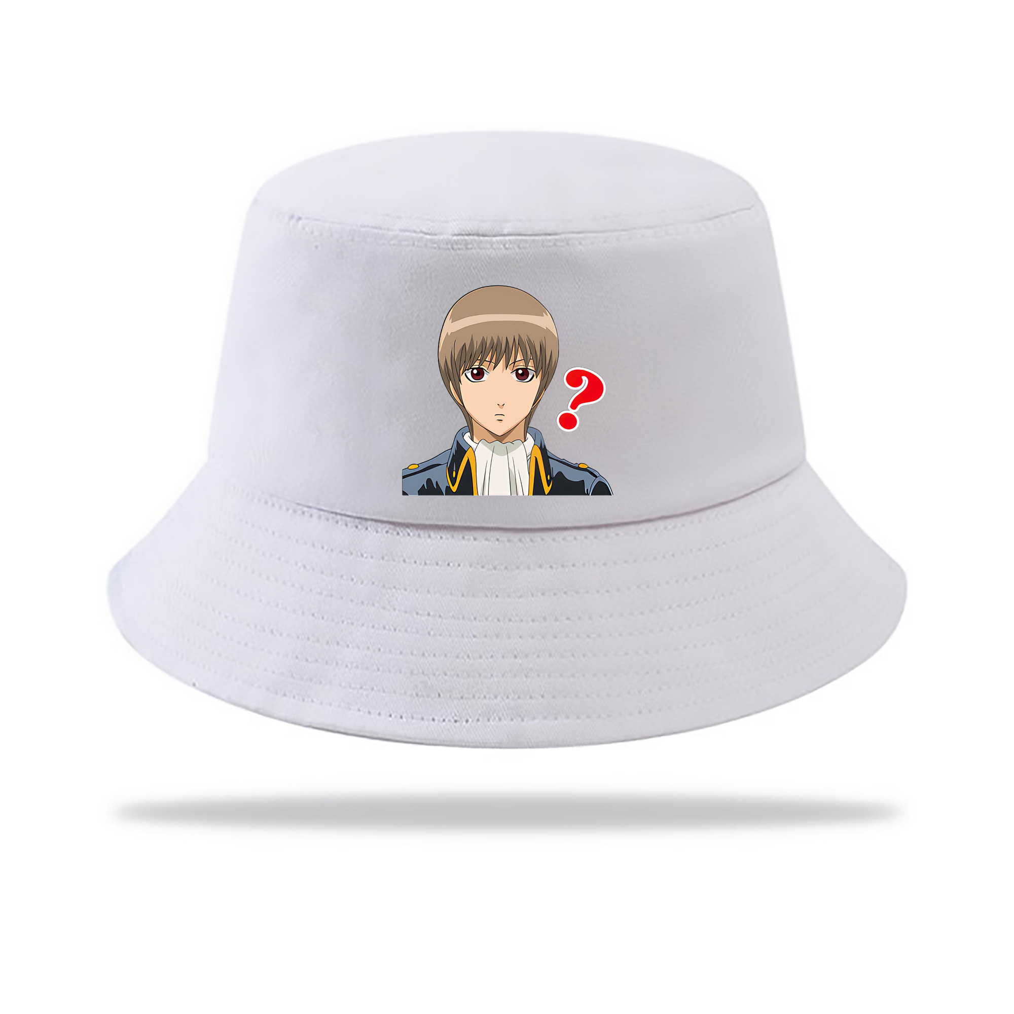 （画像用） ぎんたま 坂田銀時（さかたぎんとき） 神楽 志村新八（しむら しんぱち） GINTAMA Sakata Gintoki Kagura Shimura Shinpachi アウトドア日除けバケットハット
