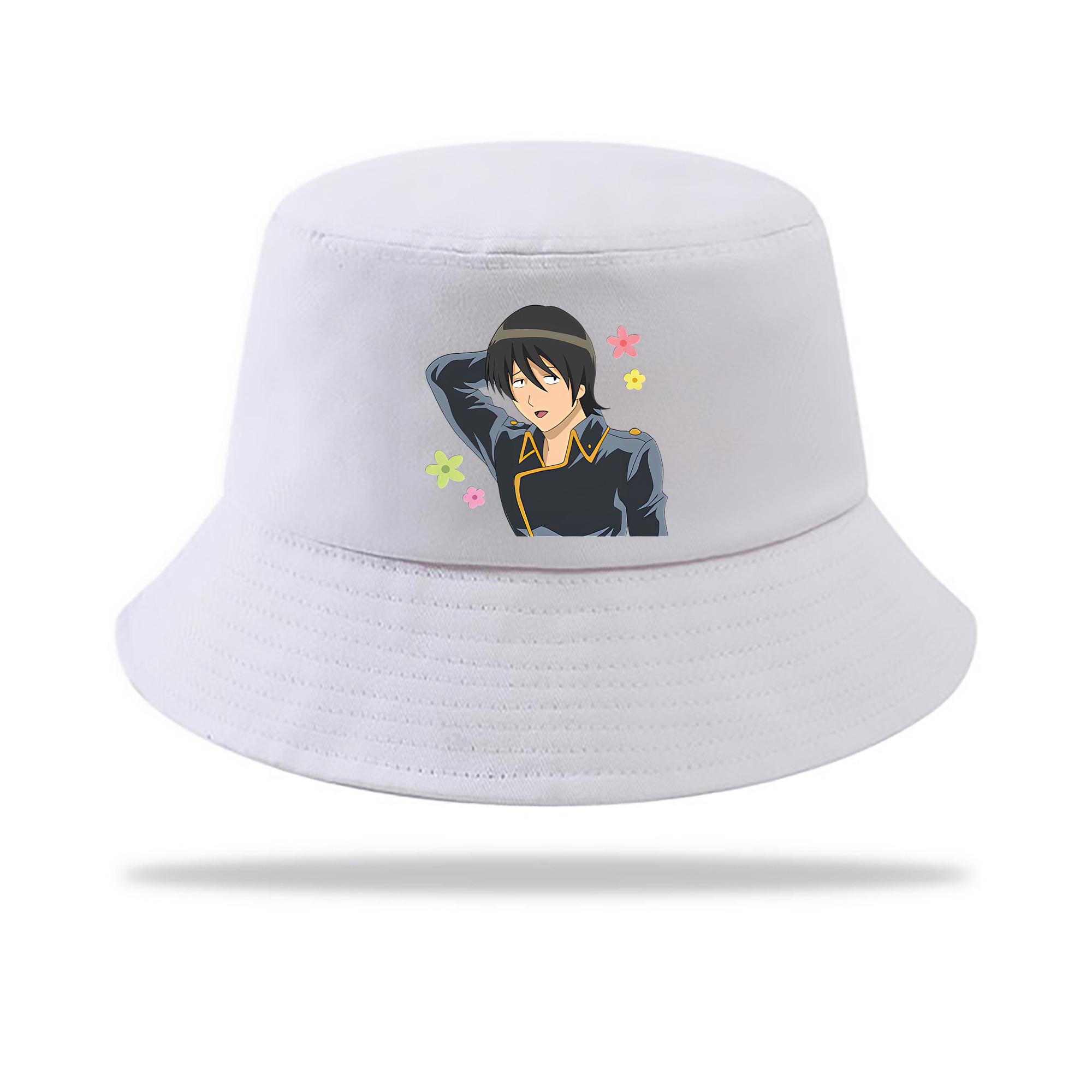 （画像用） ぎんたま 坂田銀時（さかたぎんとき） 神楽 志村新八（しむら しんぱち） GINTAMA Sakata Gintoki Kagura Shimura Shinpachi アウトドア日除けバケットハット