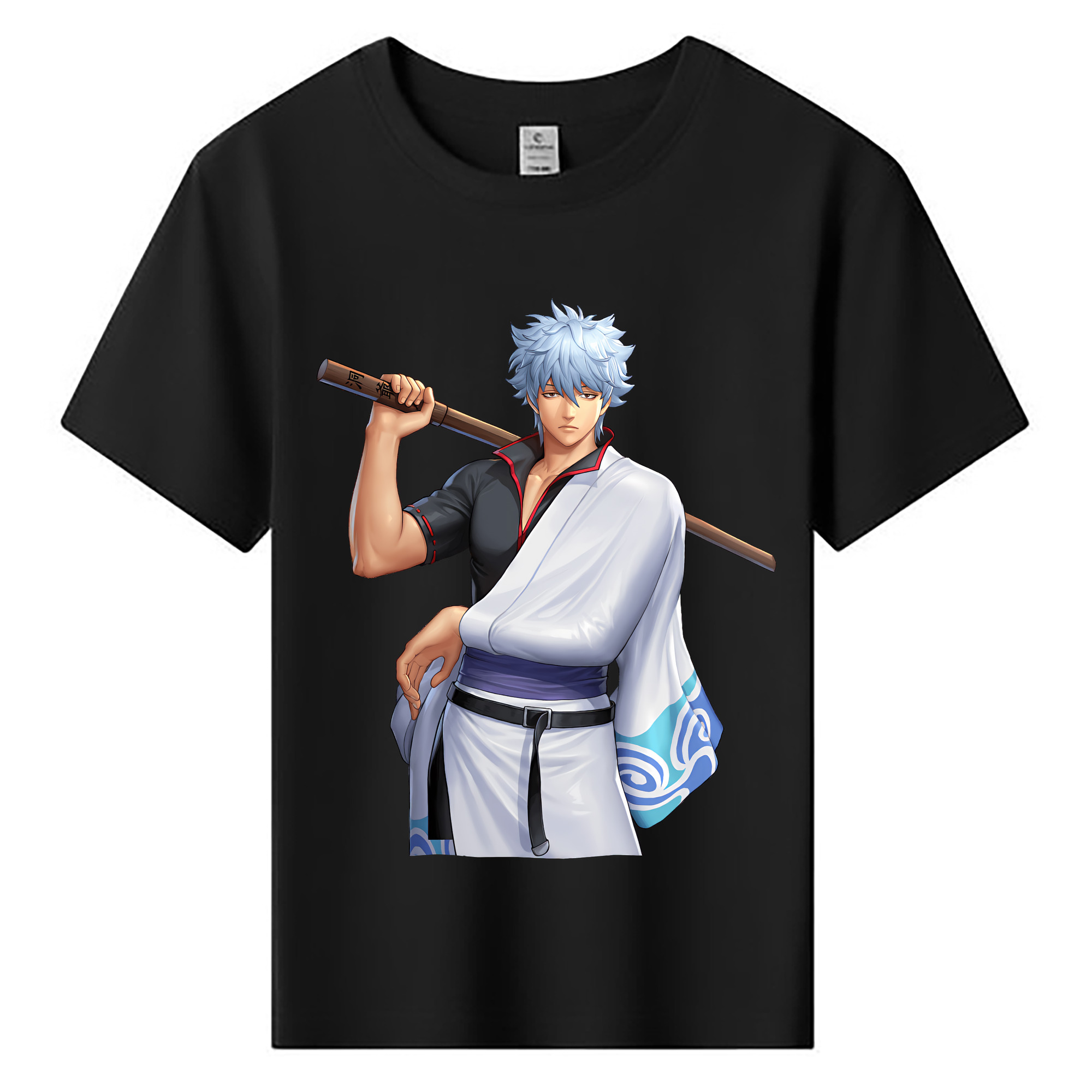 （画像用） ぎんたま 坂田銀時（さかたぎんとき） 神楽 志村新八（しむら しんぱち） GINTAMA Sakata Gintoki Kagura Shimura Shinpachi 綿100％キッズTシャツ（フロントプリント）