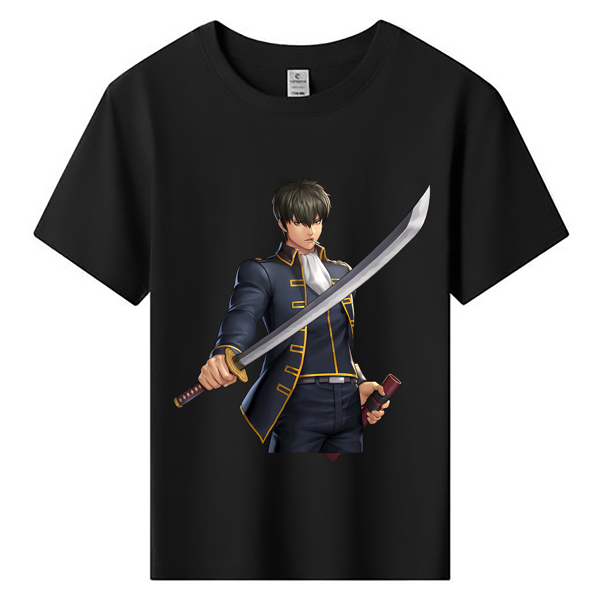 （画像用） ぎんたま 坂田銀時（さかたぎんとき） 神楽 志村新八（しむら しんぱち） GINTAMA Sakata Gintoki Kagura Shimura Shinpachi 綿100％キッズTシャツ（フロントプリント）