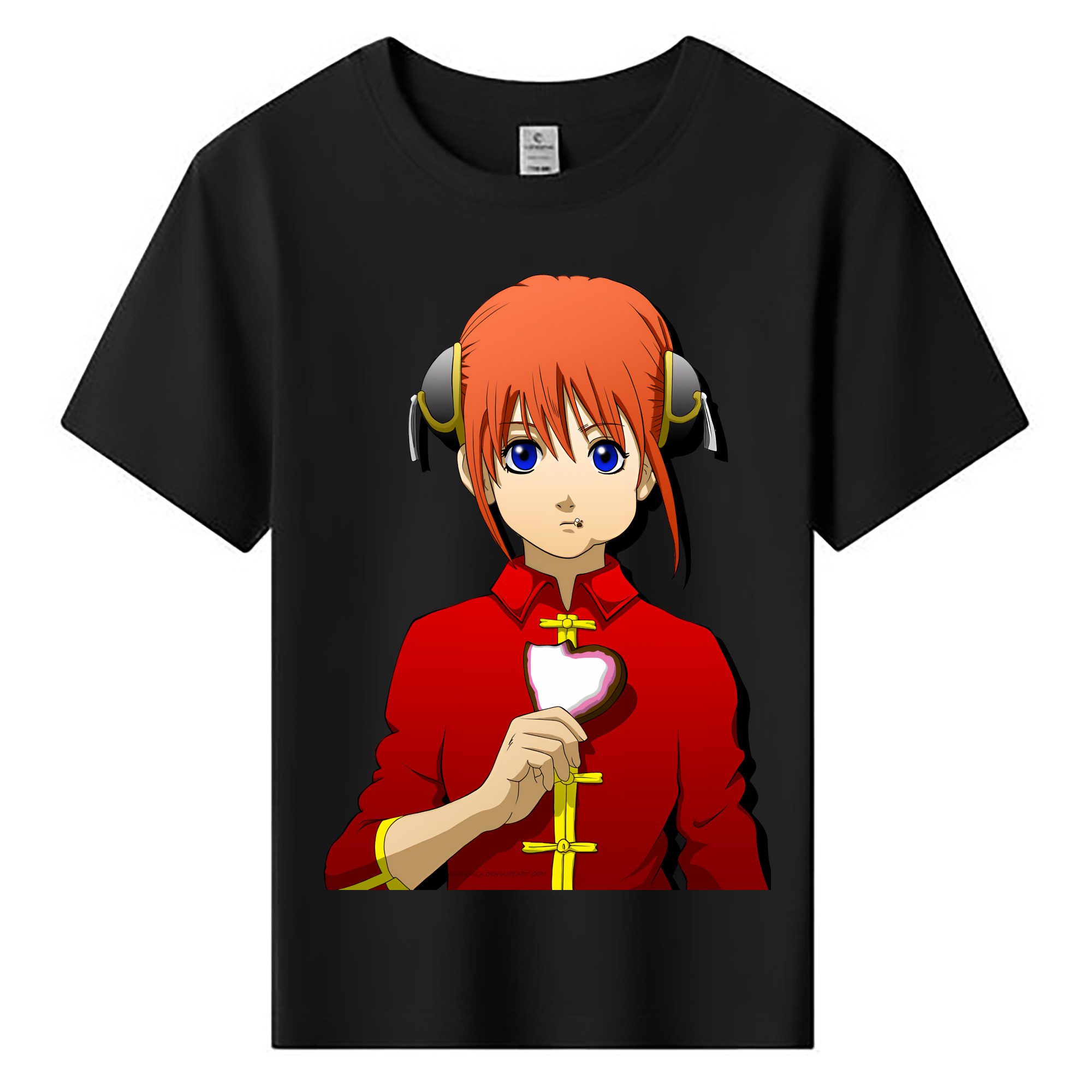 （画像用） ぎんたま 坂田銀時（さかたぎんとき） 神楽 志村新八（しむら しんぱち） GINTAMA Sakata Gintoki Kagura Shimura Shinpachi 綿100％キッズTシャツ（フロントプリント）