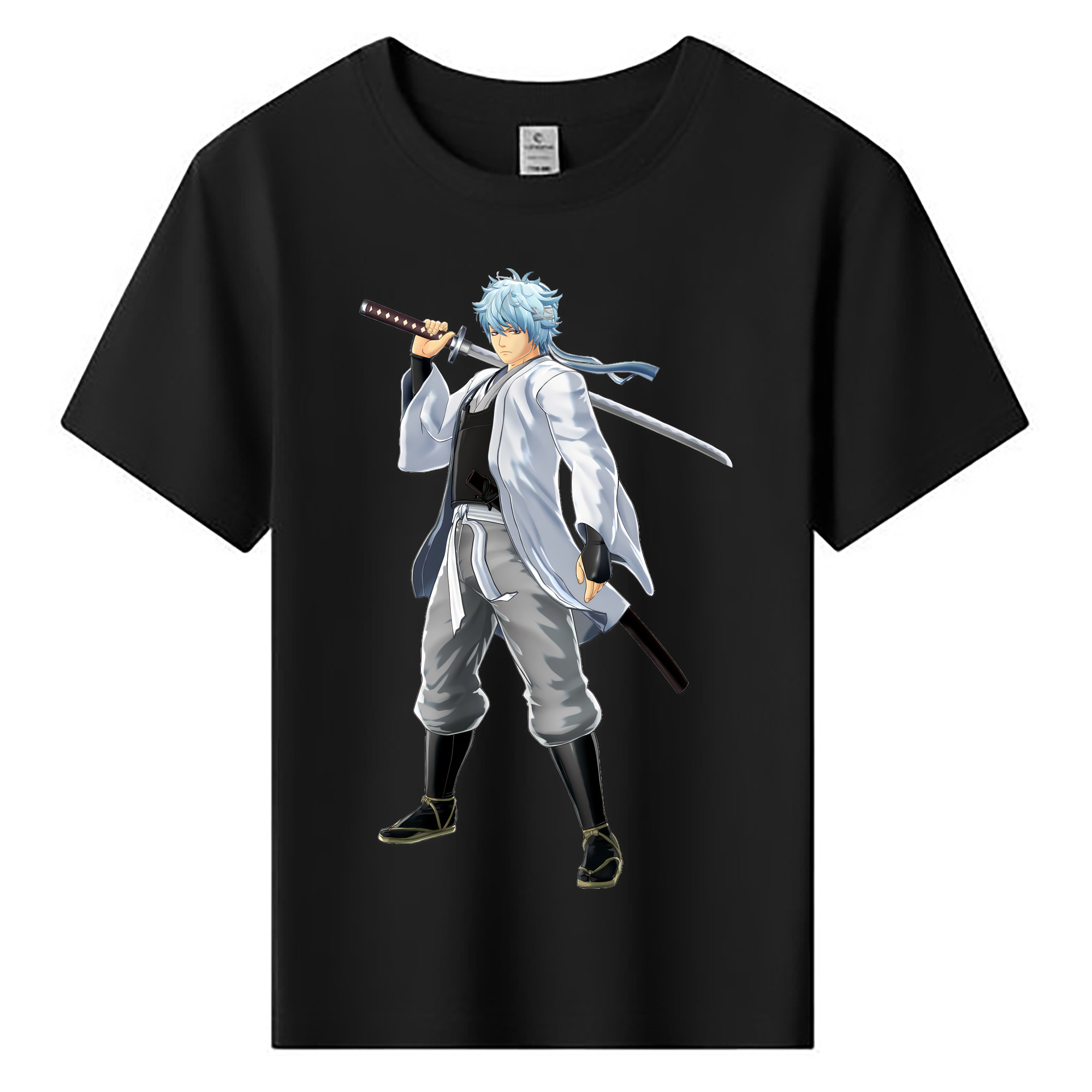 （画像用） ぎんたま 坂田銀時（さかたぎんとき） 神楽 志村新八（しむら しんぱち） GINTAMA Sakata Gintoki Kagura Shimura Shinpachi 綿100％キッズTシャツ（フロントプリント）