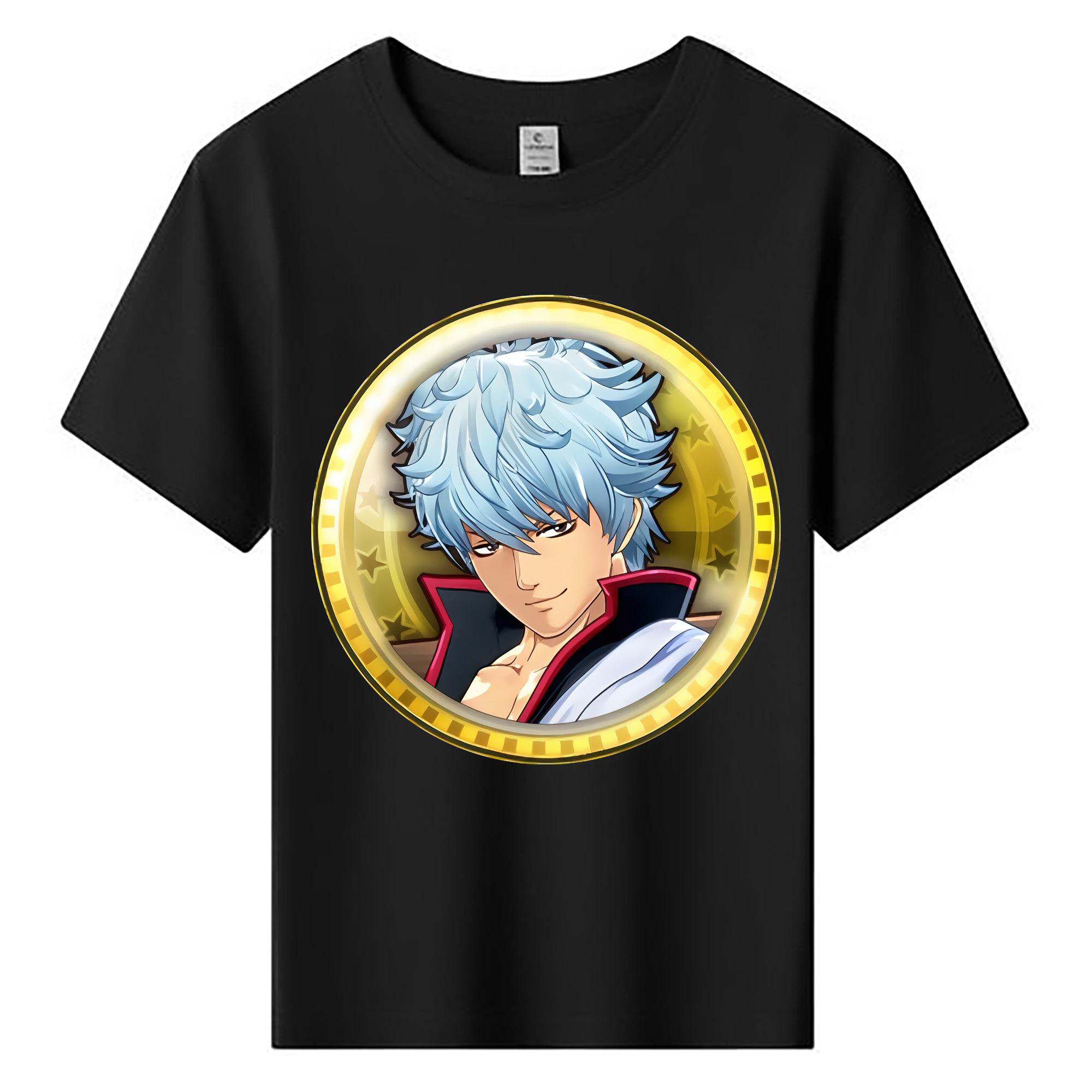 （画像用） ぎんたま 坂田銀時（さかたぎんとき） 神楽 志村新八（しむら しんぱち） GINTAMA Sakata Gintoki Kagura Shimura Shinpachi 綿100％キッズTシャツ（フロントプリント）