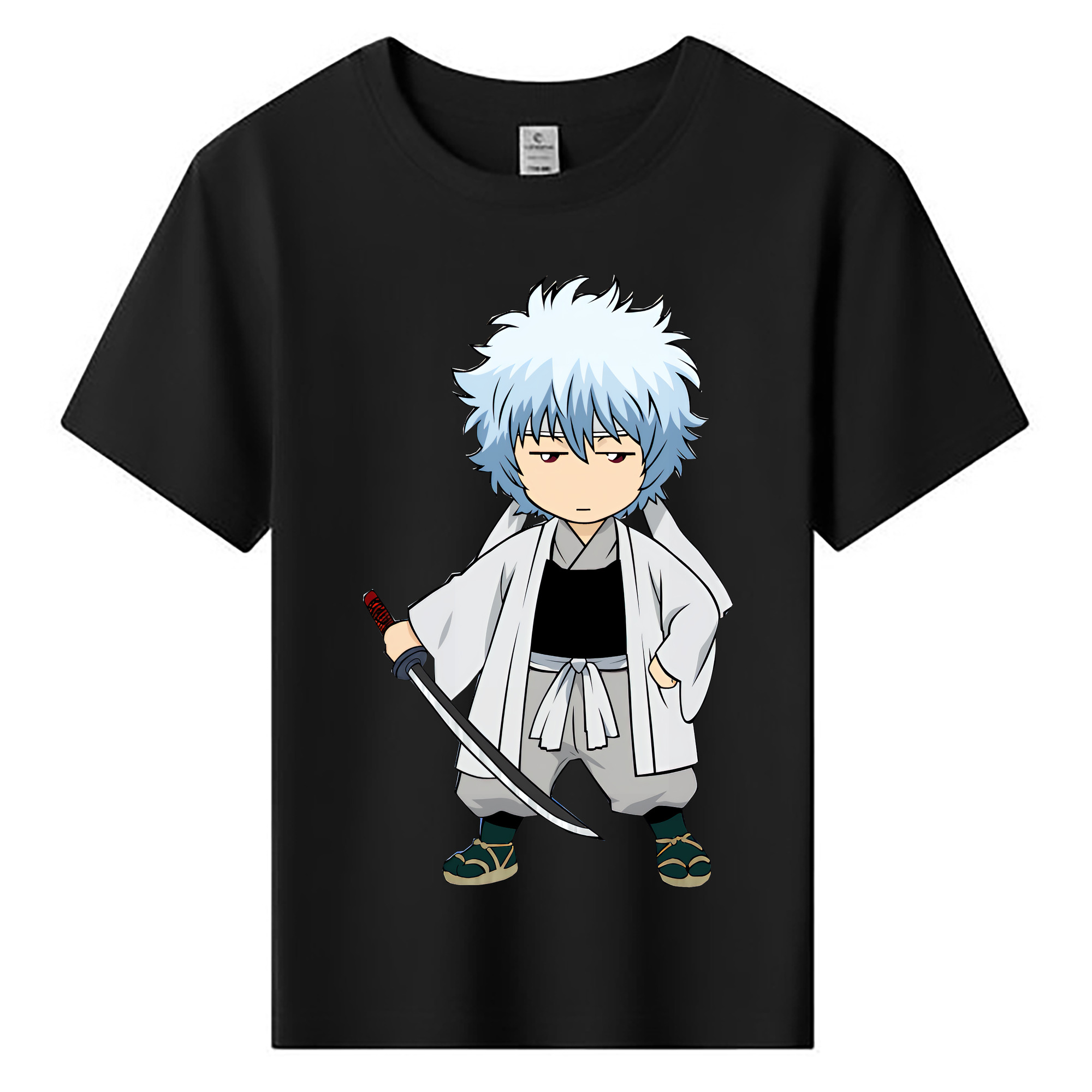 （画像用） ぎんたま 坂田銀時（さかたぎんとき） 神楽 志村新八（しむら しんぱち） GINTAMA Sakata Gintoki Kagura Shimura Shinpachi 綿100％キッズTシャツ（フロントプリント）