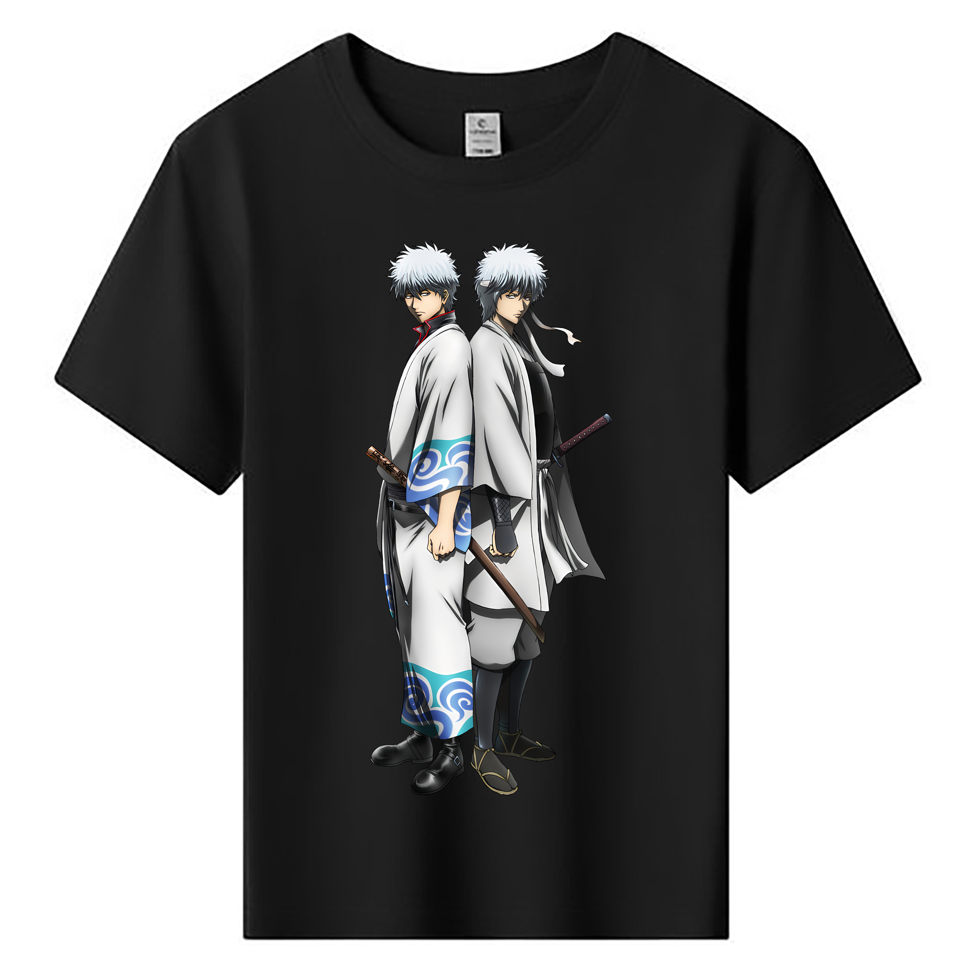 （画像用） ぎんたま 坂田銀時（さかたぎんとき） 神楽 志村新八（しむら しんぱち） GINTAMA Sakata Gintoki Kagura Shimura Shinpachi 綿100％キッズTシャツ（フロントプリント）