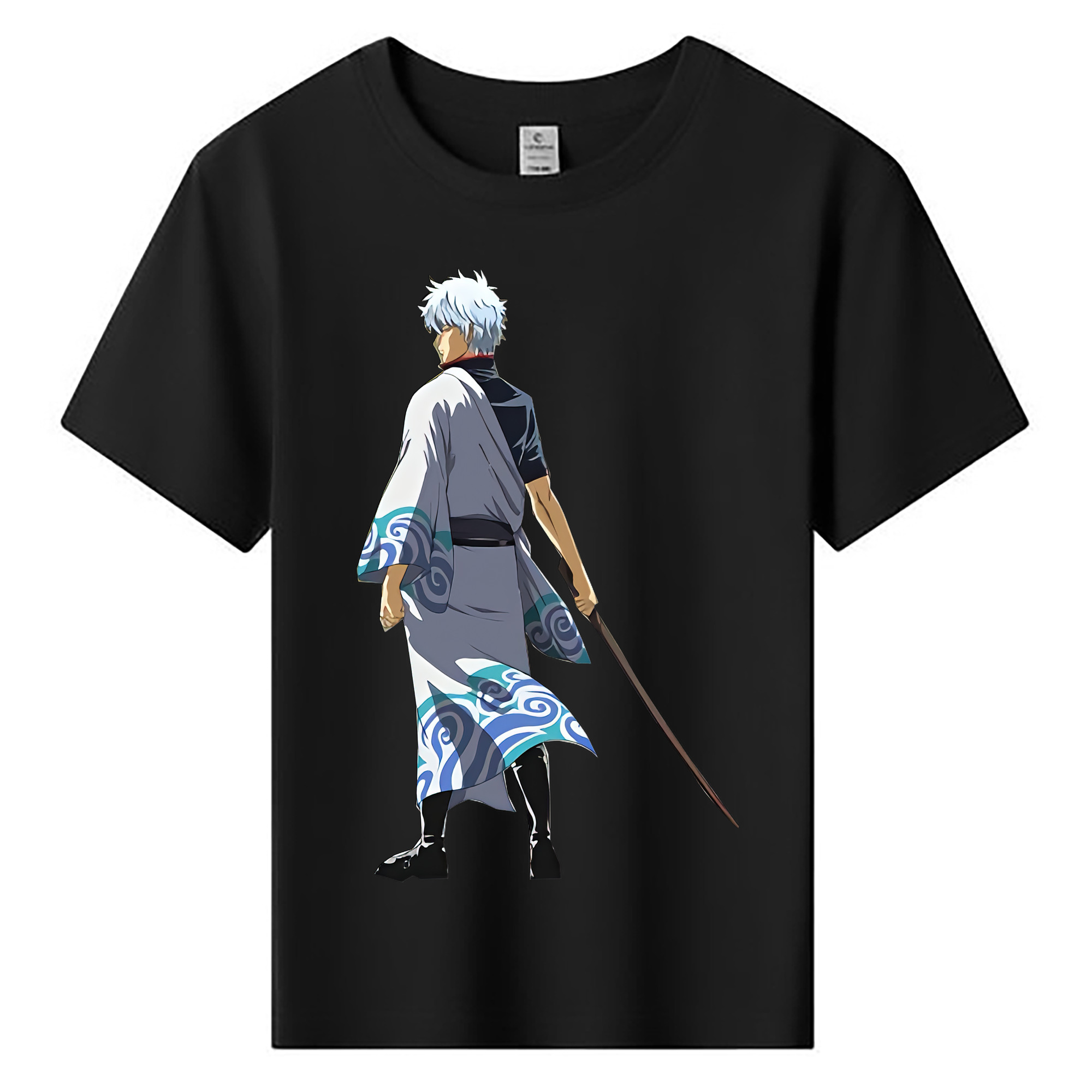 （画像用） ぎんたま 坂田銀時（さかたぎんとき） 神楽 志村新八（しむら しんぱち） GINTAMA Sakata Gintoki Kagura Shimura Shinpachi 綿100％キッズTシャツ（フロントプリント）