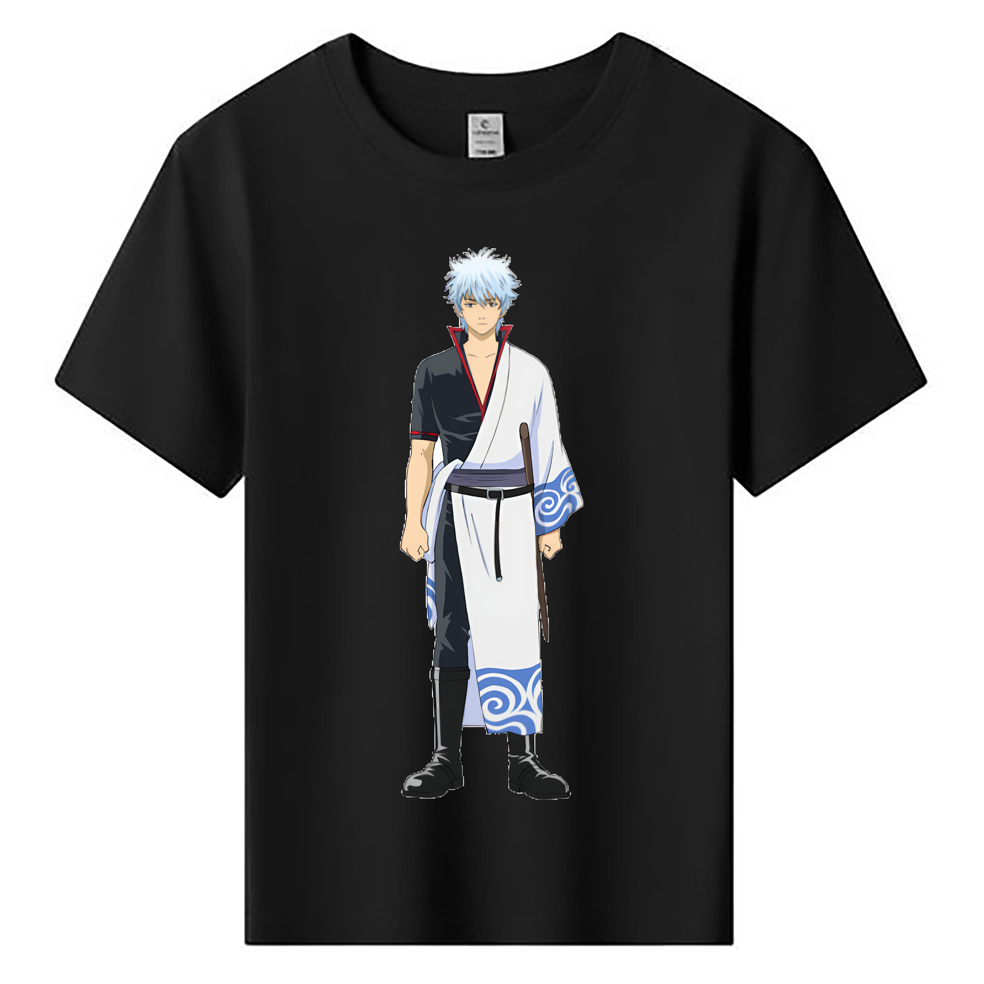 （画像用） ぎんたま 坂田銀時（さかたぎんとき） 神楽 志村新八（しむら しんぱち） GINTAMA Sakata Gintoki Kagura Shimura Shinpachi 綿100％キッズTシャツ（フロントプリント）