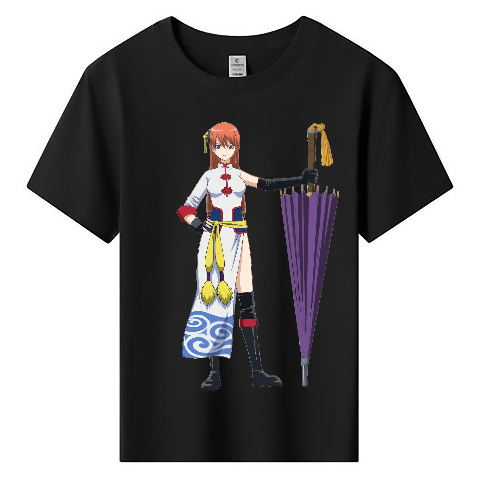（画像用） ぎんたま 坂田銀時（さかたぎんとき） 神楽 志村新八（しむら しんぱち） GINTAMA Sakata Gintoki Kagura Shimura Shinpachi 綿100％キッズTシャツ（フロントプリント）