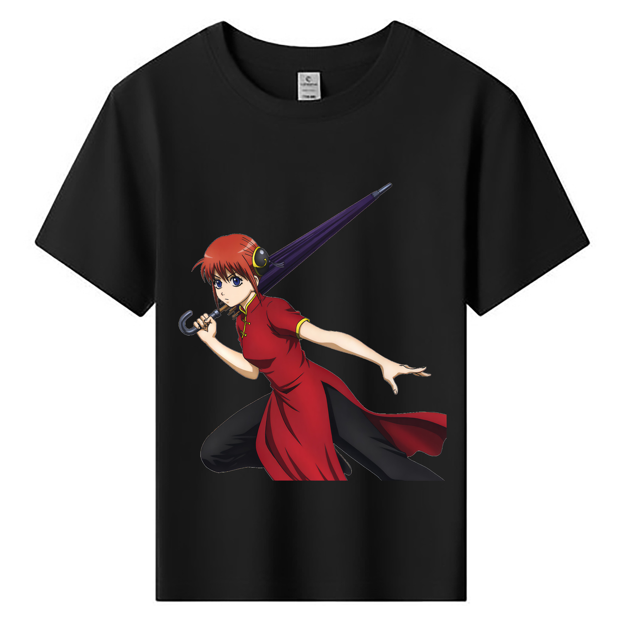 （画像用） ぎんたま 坂田銀時（さかたぎんとき） 神楽 志村新八（しむら しんぱち） GINTAMA Sakata Gintoki Kagura Shimura Shinpachi 綿100％キッズTシャツ（フロントプリント）