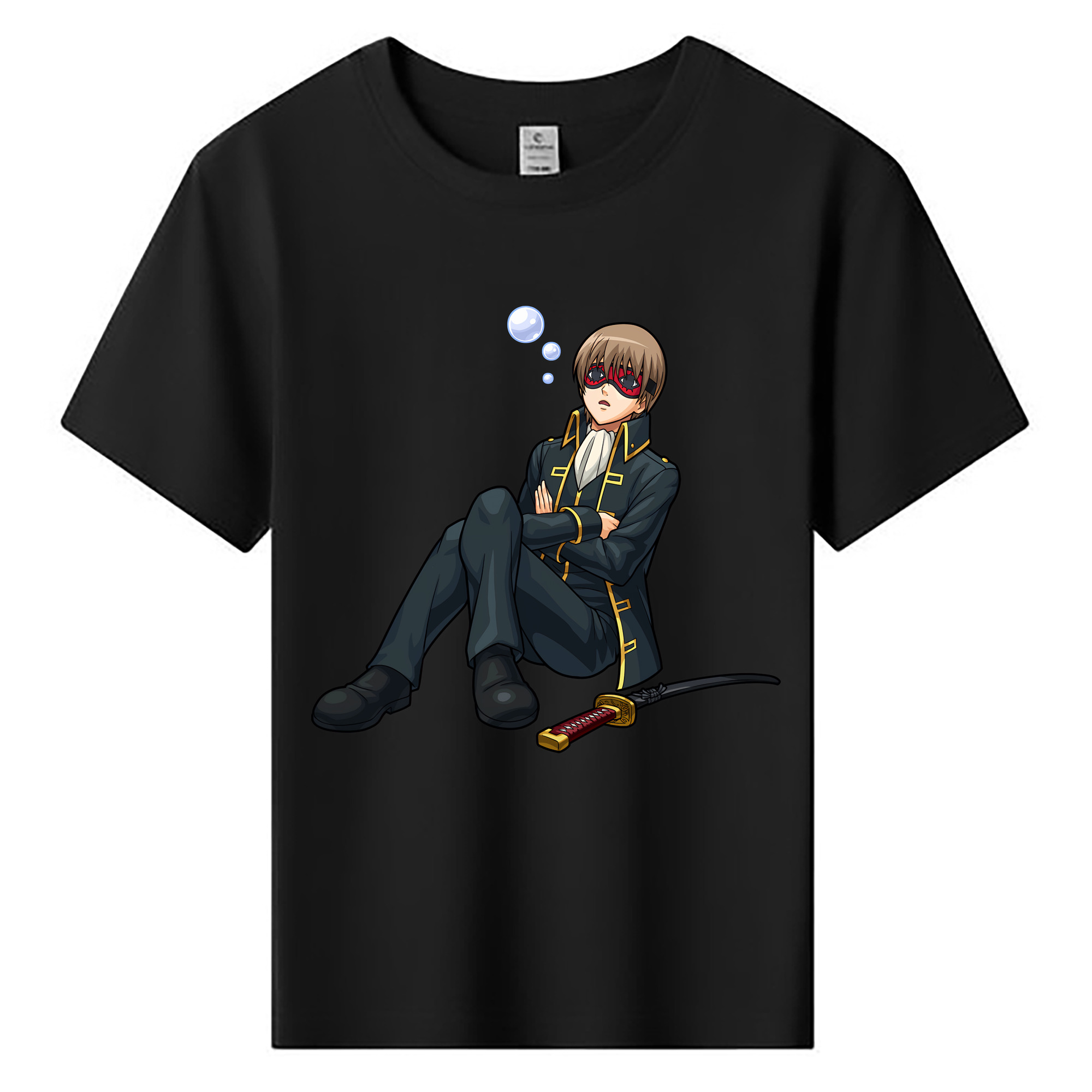 （画像用） ぎんたま 坂田銀時（さかたぎんとき） 神楽 志村新八（しむら しんぱち） GINTAMA Sakata Gintoki Kagura Shimura Shinpachi 綿100％キッズTシャツ（フロントプリント）