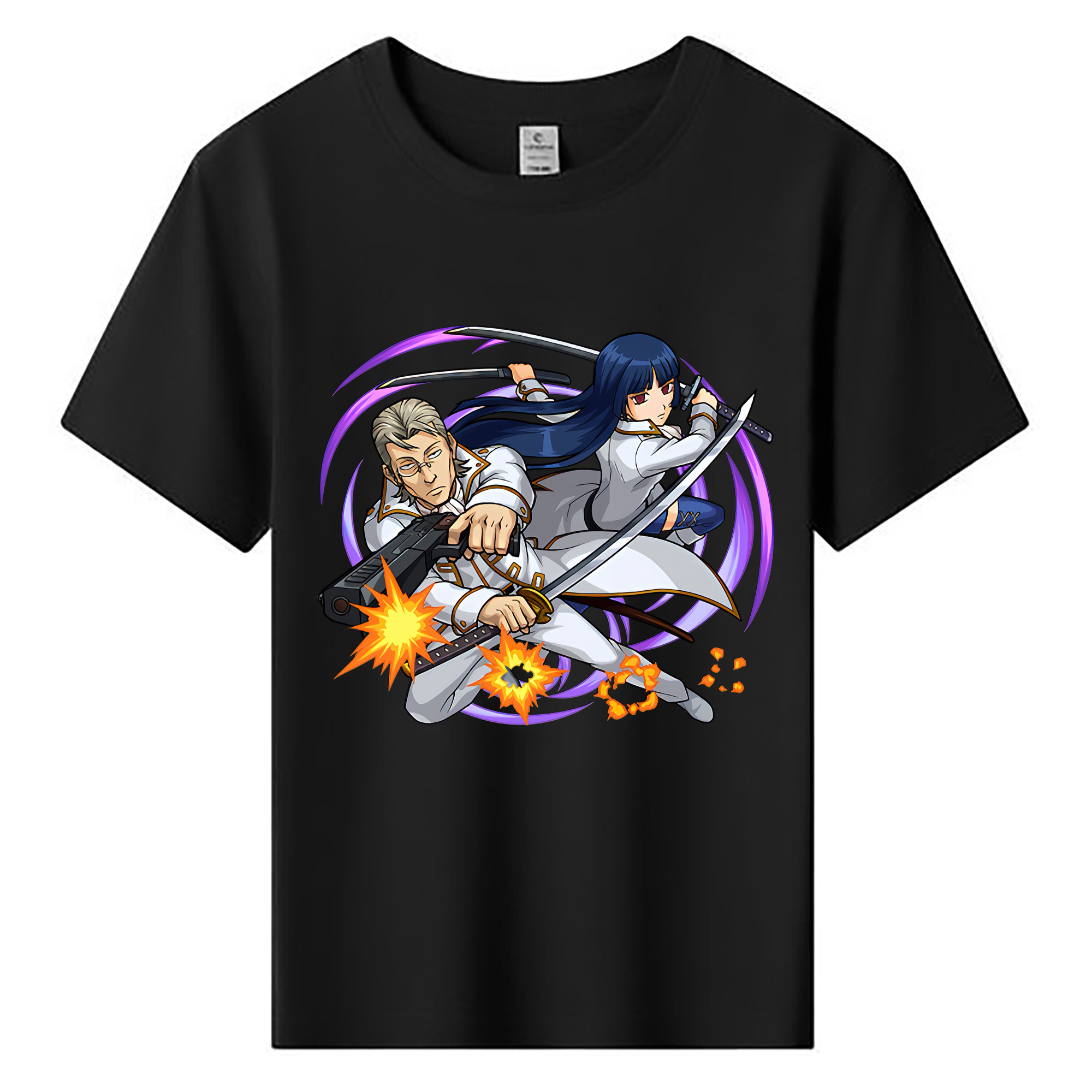 （画像用） ぎんたま 坂田銀時（さかたぎんとき） 神楽 志村新八（しむら しんぱち） GINTAMA Sakata Gintoki Kagura Shimura Shinpachi 綿100％キッズTシャツ（フロントプリント）