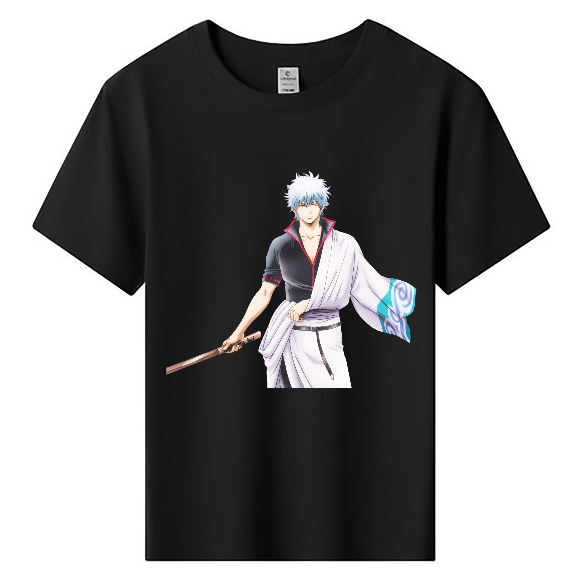 （画像用） ぎんたま 坂田銀時（さかたぎんとき） 神楽 志村新八（しむら しんぱち） GINTAMA Sakata Gintoki Kagura Shimura Shinpachi 綿100％キッズTシャツ（フロントプリント）