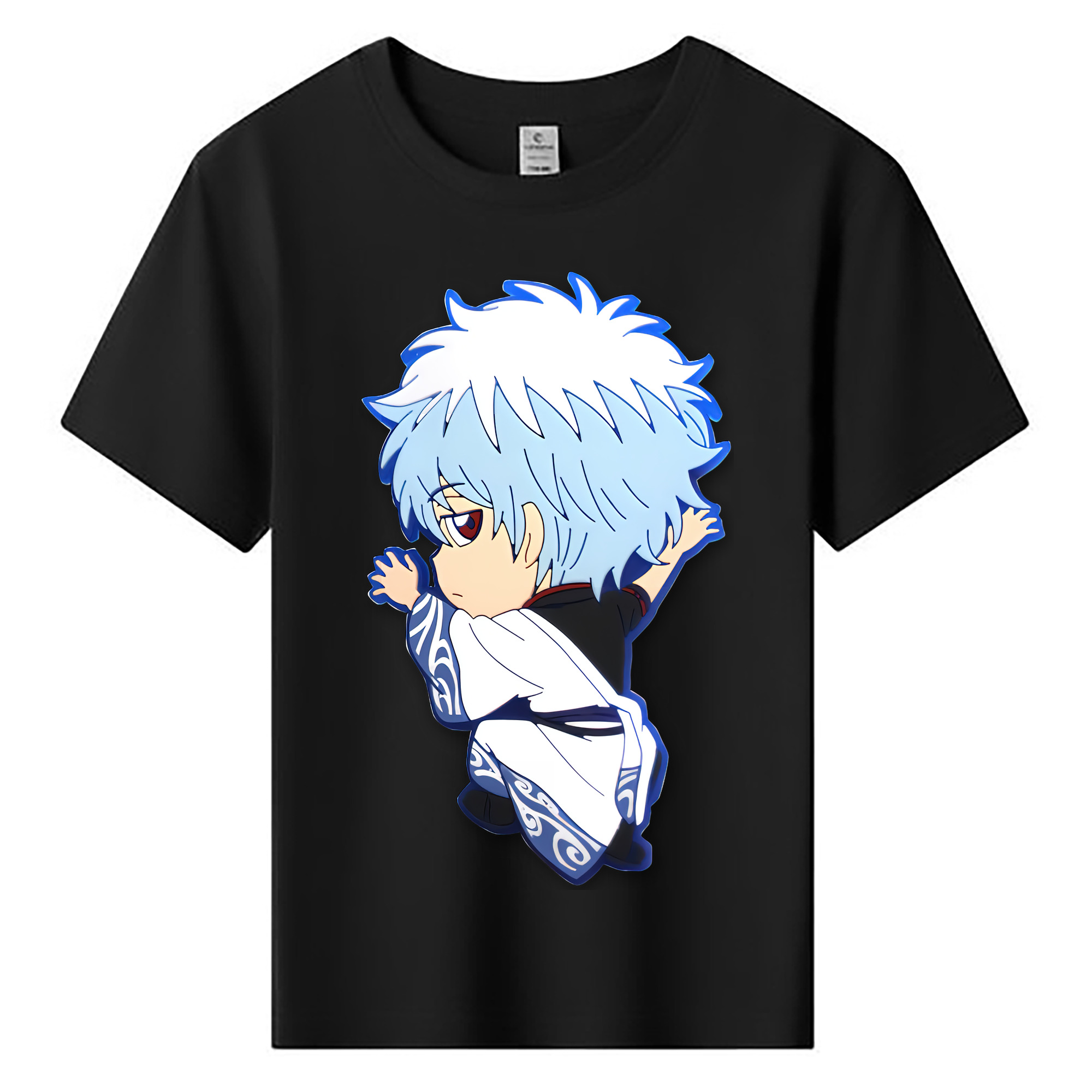 （画像用） ぎんたま 坂田銀時（さかたぎんとき） 神楽 志村新八（しむら しんぱち） GINTAMA Sakata Gintoki Kagura Shimura Shinpachi 綿100％キッズTシャツ（フロントプリント）