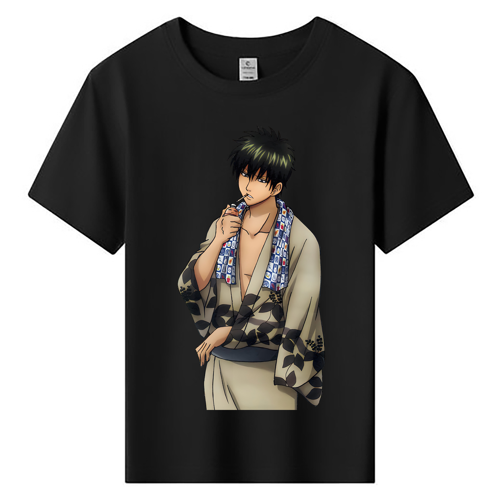 （画像用） ぎんたま 坂田銀時（さかたぎんとき） 神楽 志村新八（しむら しんぱち） GINTAMA Sakata Gintoki Kagura Shimura Shinpachi 綿100％キッズTシャツ（フロントプリント）