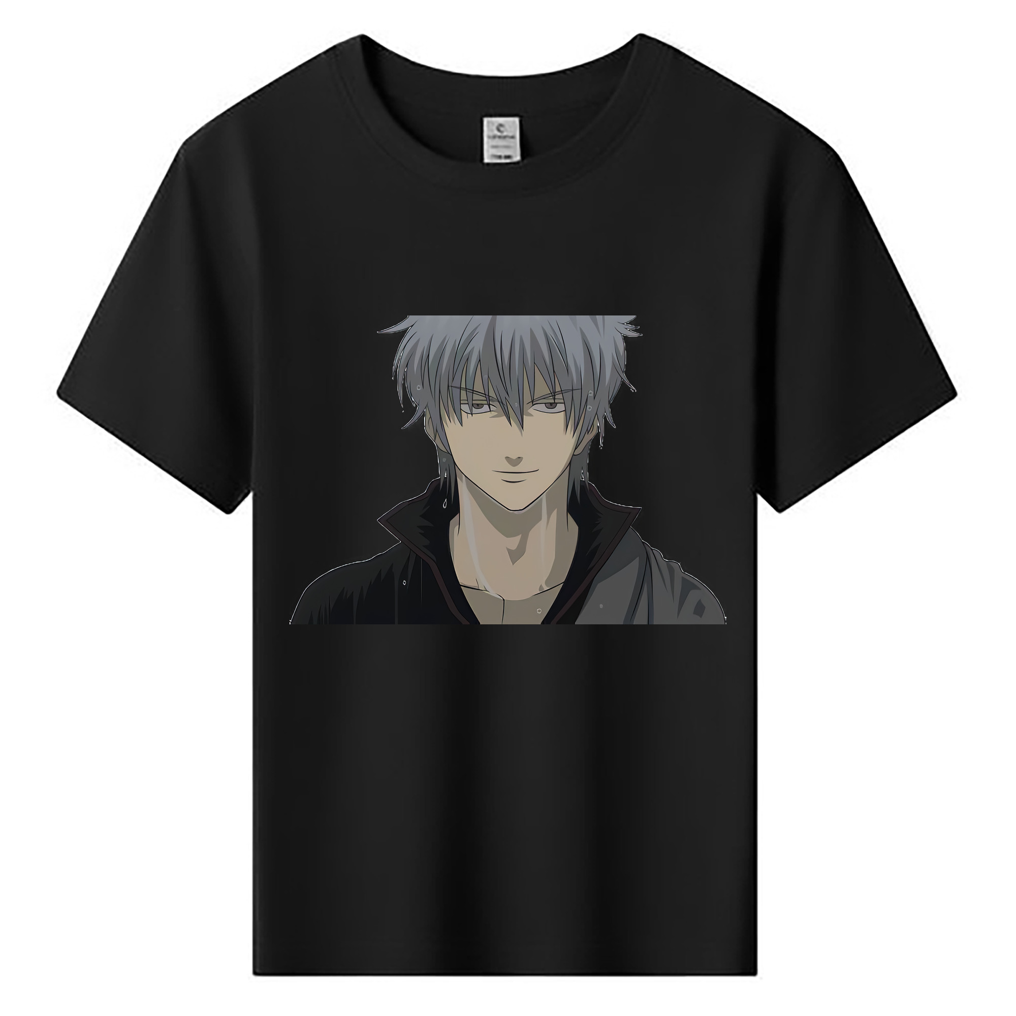 （画像用） ぎんたま 坂田銀時（さかたぎんとき） 神楽 志村新八（しむら しんぱち） GINTAMA Sakata Gintoki Kagura Shimura Shinpachi 綿100％キッズTシャツ（フロントプリント）