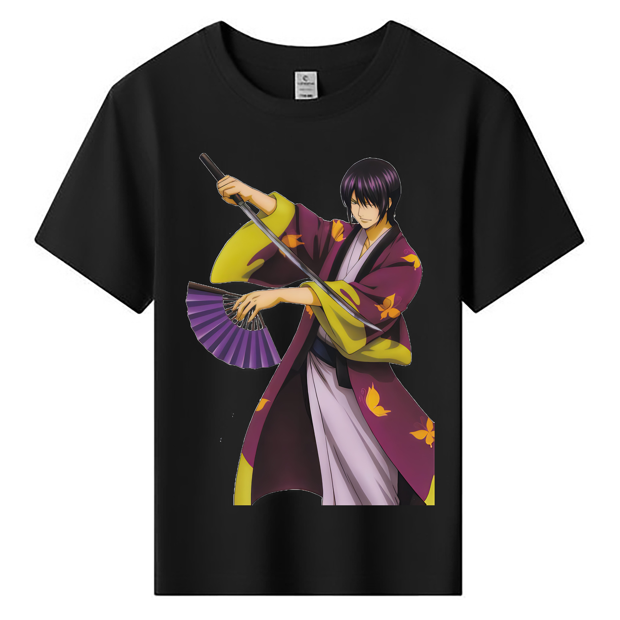 （画像用） ぎんたま 坂田銀時（さかたぎんとき） 神楽 志村新八（しむら しんぱち） GINTAMA Sakata Gintoki Kagura Shimura Shinpachi 綿100％キッズTシャツ（フロントプリント）