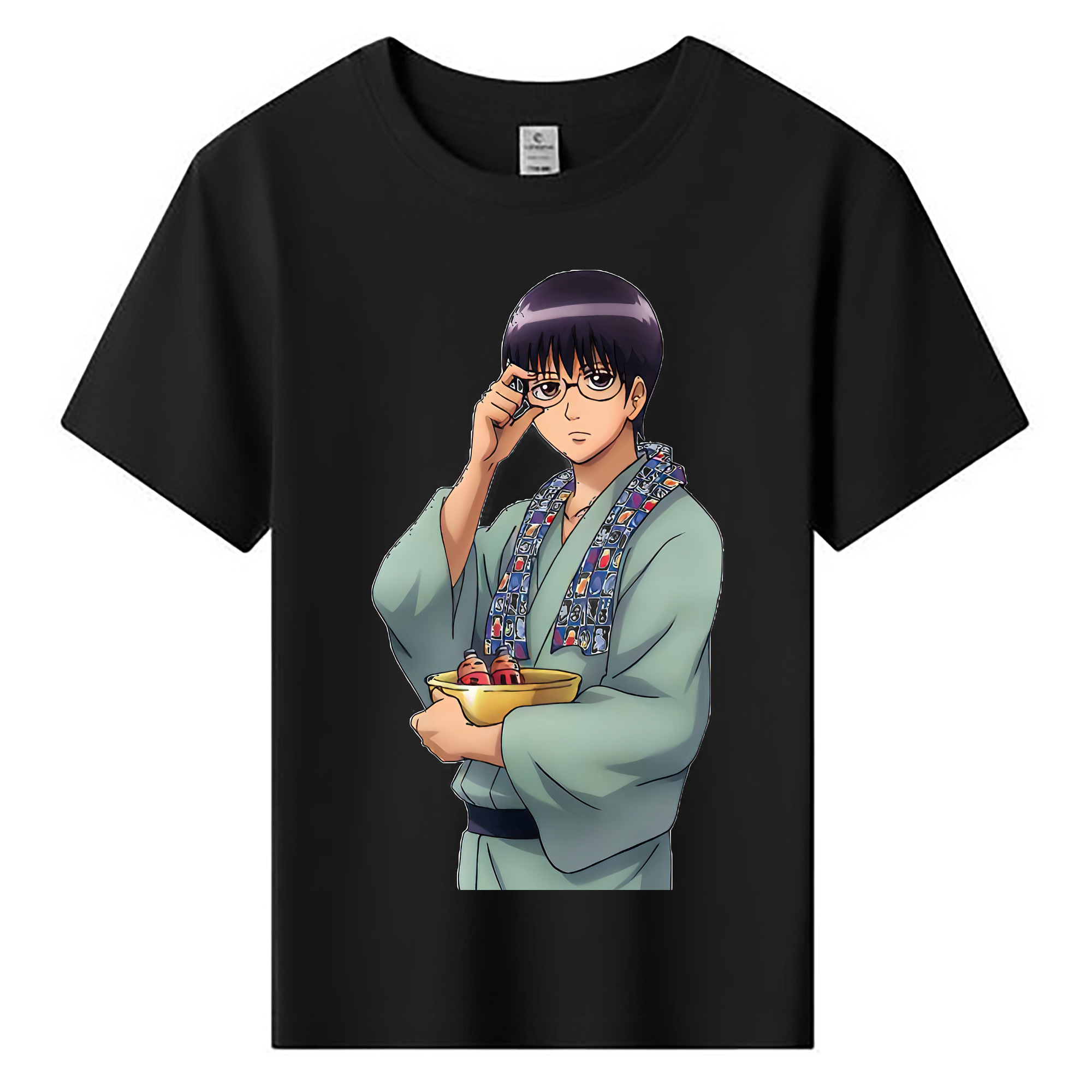 （画像用） ぎんたま 坂田銀時（さかたぎんとき） 神楽 志村新八（しむら しんぱち） GINTAMA Sakata Gintoki Kagura Shimura Shinpachi 綿100％キッズTシャツ（フロントプリント）