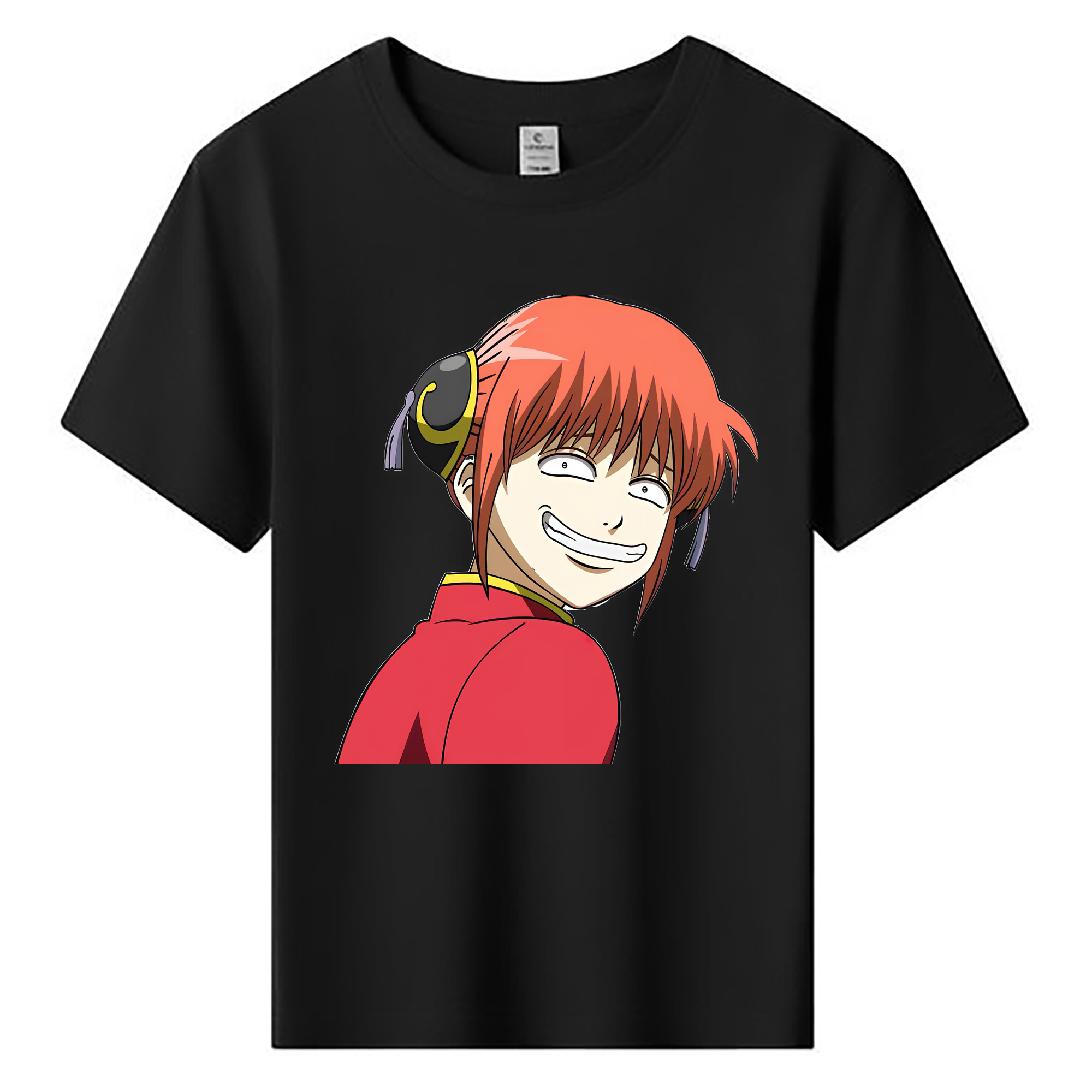 （画像用） ぎんたま 坂田銀時（さかたぎんとき） 神楽 志村新八（しむら しんぱち） GINTAMA Sakata Gintoki Kagura Shimura Shinpachi 綿100％キッズTシャツ（フロントプリント）