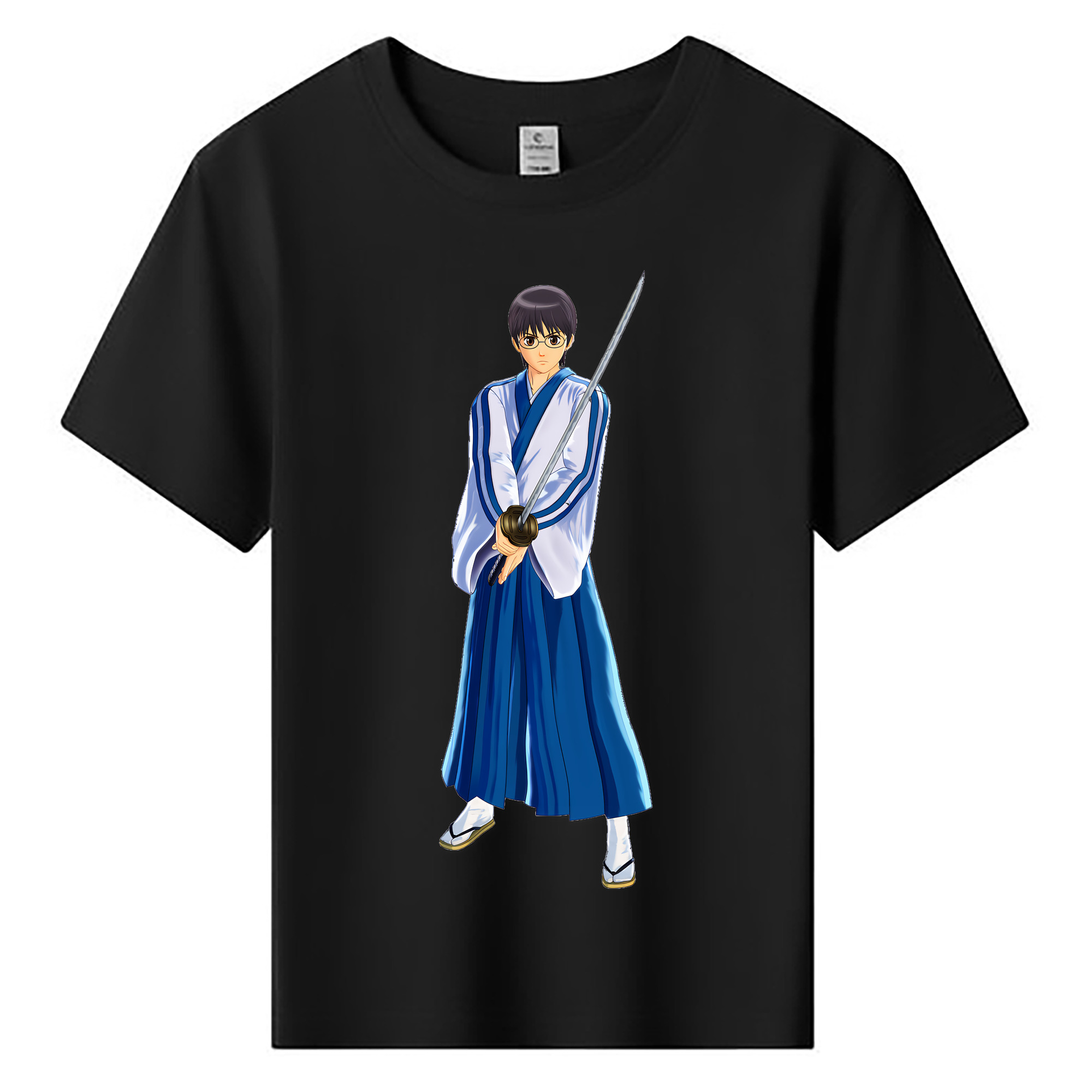 （画像用） ぎんたま 坂田銀時（さかたぎんとき） 神楽 志村新八（しむら しんぱち） GINTAMA Sakata Gintoki Kagura Shimura Shinpachi 綿100％キッズTシャツ（フロントプリント）