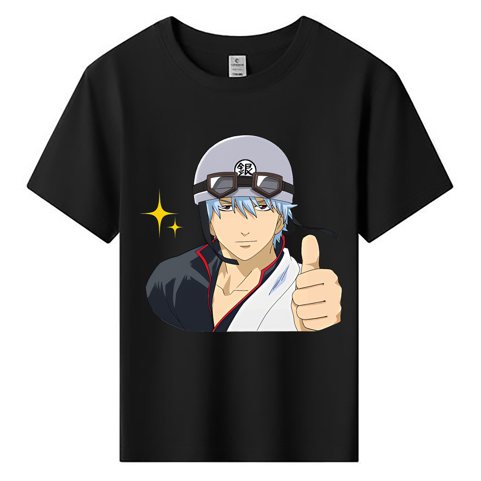 （画像用） ぎんたま 坂田銀時（さかたぎんとき） 神楽 志村新八（しむら しんぱち） GINTAMA Sakata Gintoki Kagura Shimura Shinpachi 綿100％キッズTシャツ（フロントプリント）