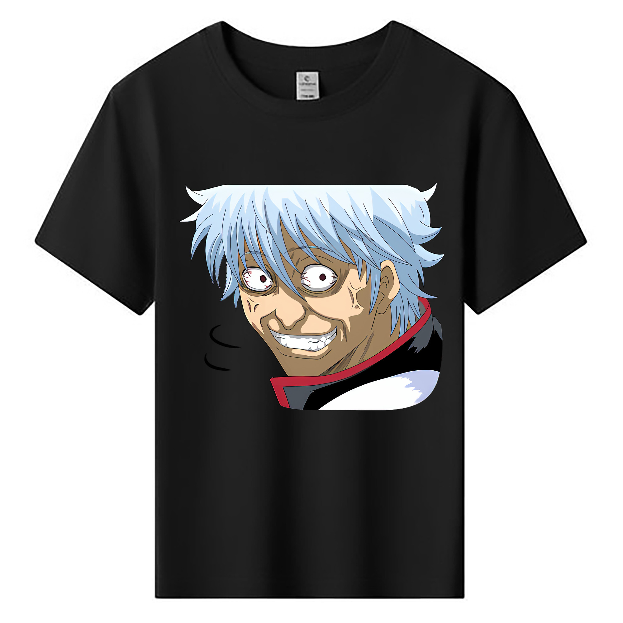 （画像用） ぎんたま 坂田銀時（さかたぎんとき） 神楽 志村新八（しむら しんぱち） GINTAMA Sakata Gintoki Kagura Shimura Shinpachi 綿100％キッズTシャツ（フロントプリント）
