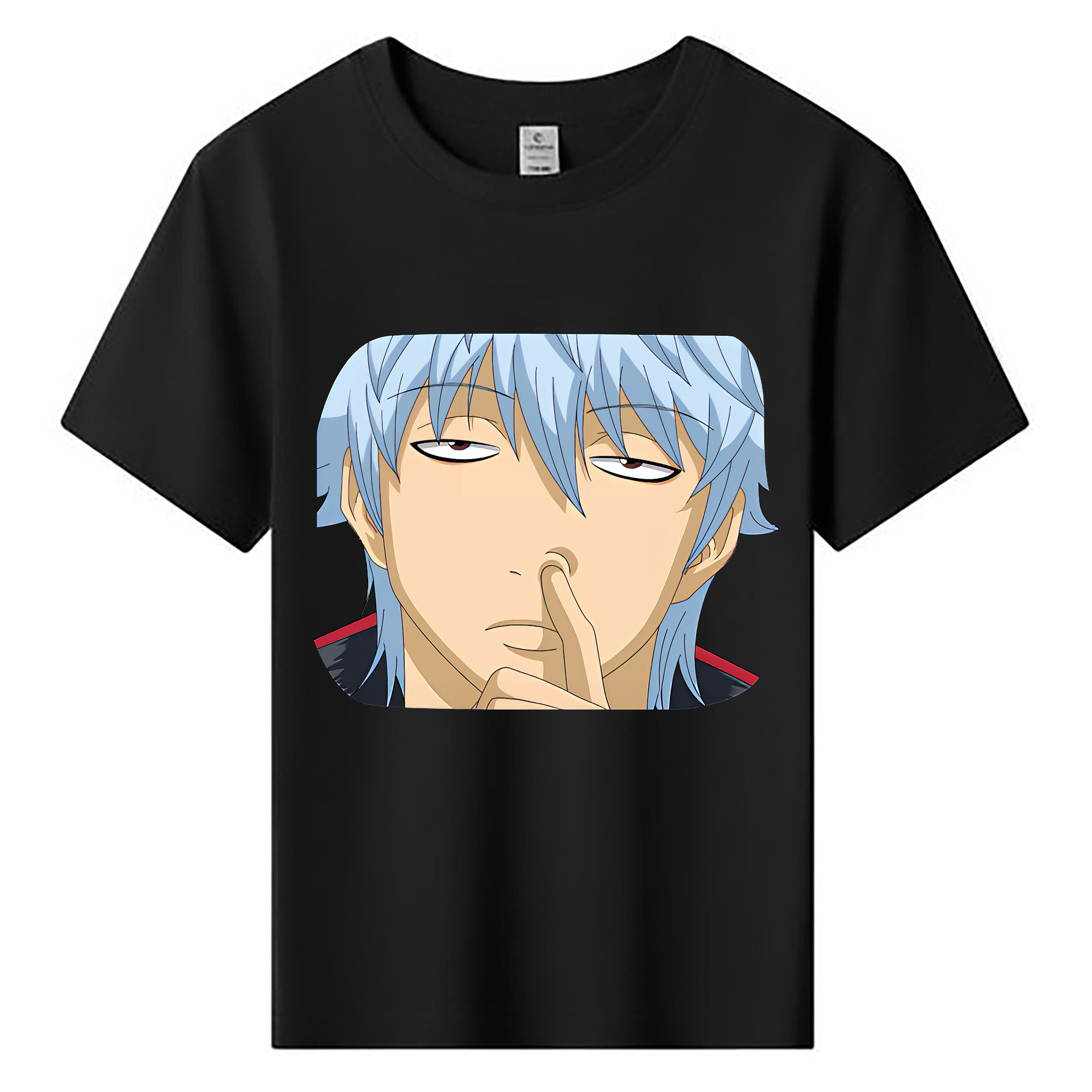 （画像用） ぎんたま 坂田銀時（さかたぎんとき） 神楽 志村新八（しむら しんぱち） GINTAMA Sakata Gintoki Kagura Shimura Shinpachi 綿100％キッズTシャツ（フロントプリント）