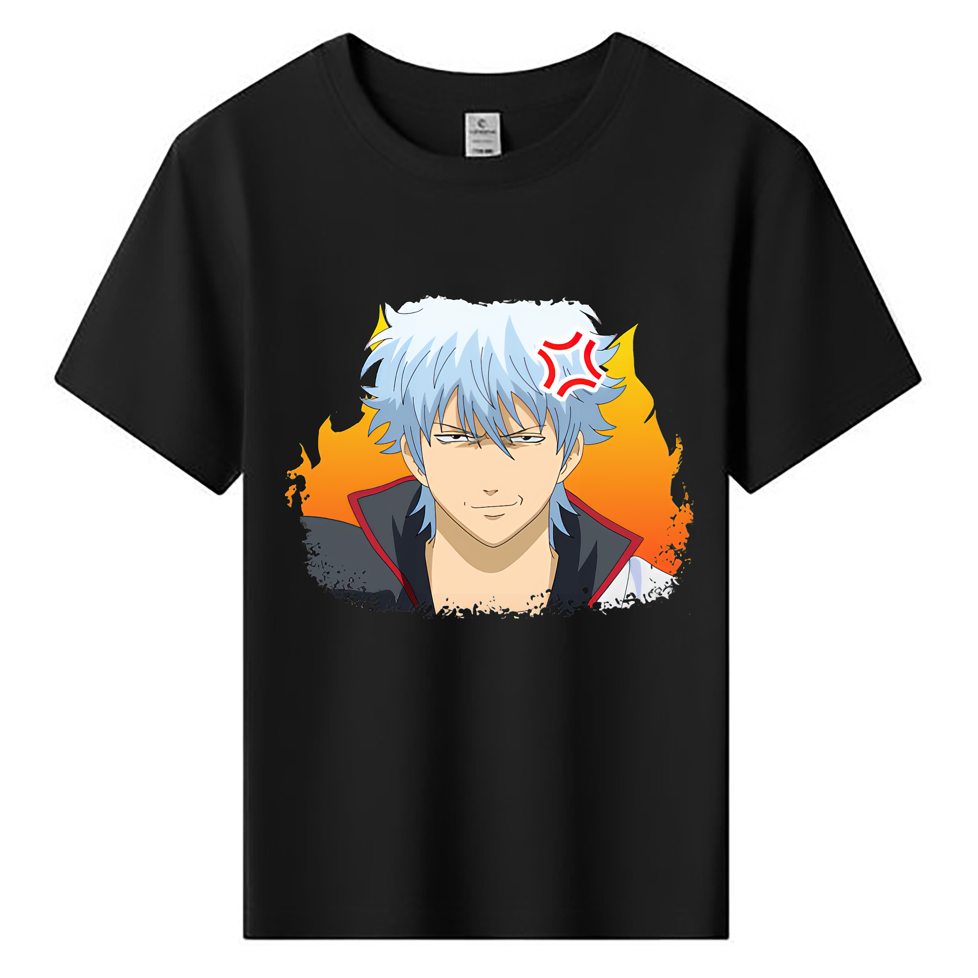 （画像用） ぎんたま 坂田銀時（さかたぎんとき） 神楽 志村新八（しむら しんぱち） GINTAMA Sakata Gintoki Kagura Shimura Shinpachi 綿100％キッズTシャツ（フロントプリント）