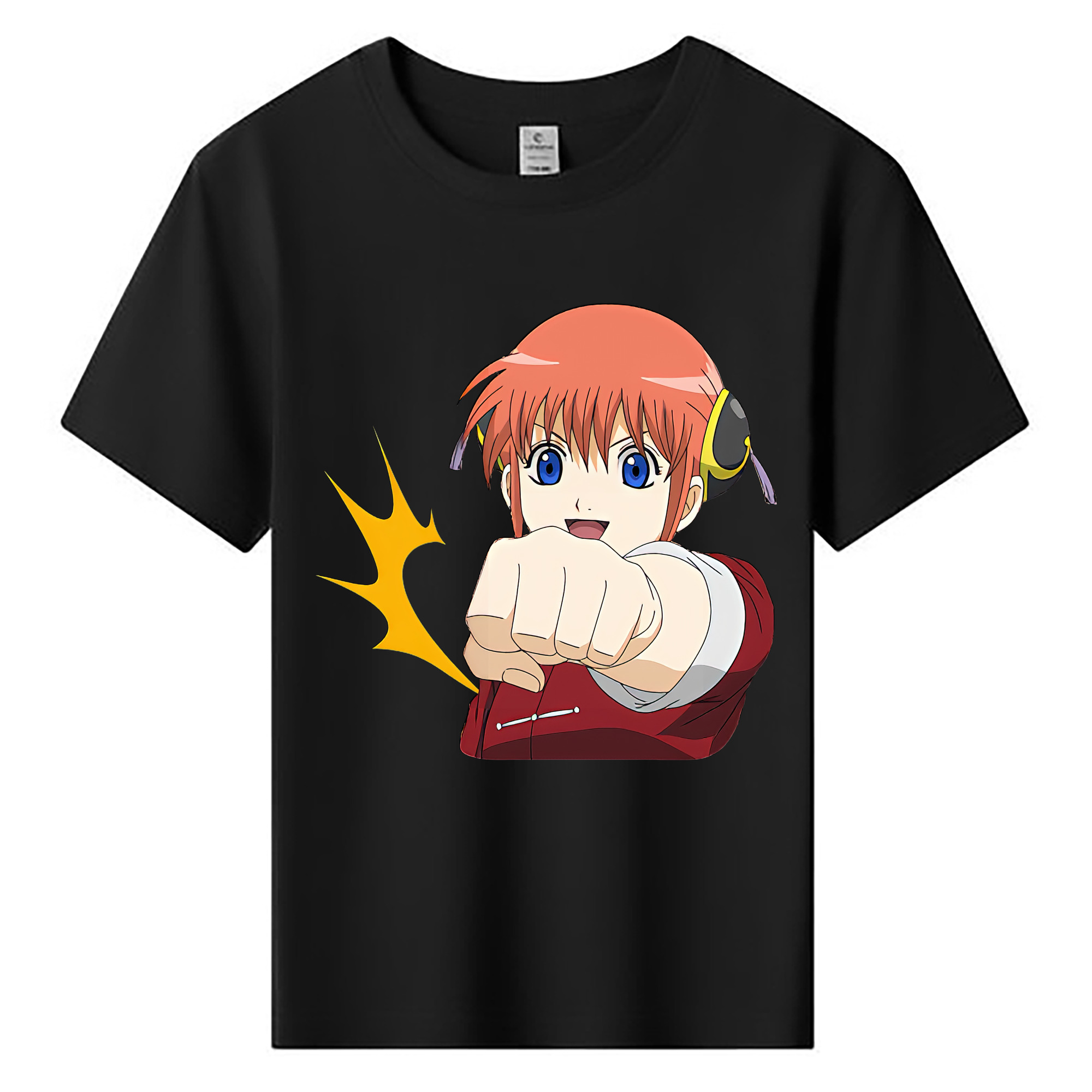 （画像用） ぎんたま 坂田銀時（さかたぎんとき） 神楽 志村新八（しむら しんぱち） GINTAMA Sakata Gintoki Kagura Shimura Shinpachi 綿100％キッズTシャツ（フロントプリント）