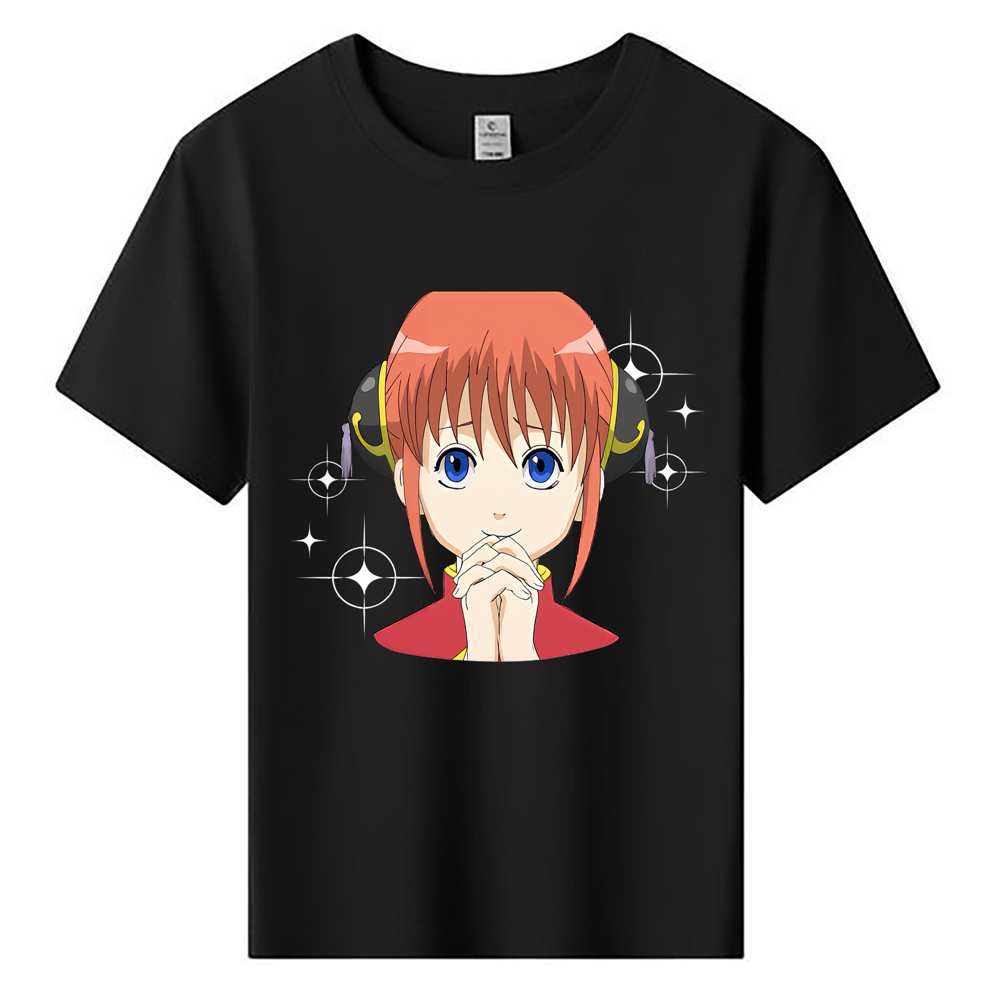 （画像用） ぎんたま 坂田銀時（さかたぎんとき） 神楽 志村新八（しむら しんぱち） GINTAMA Sakata Gintoki Kagura Shimura Shinpachi 綿100％キッズTシャツ（フロントプリント）